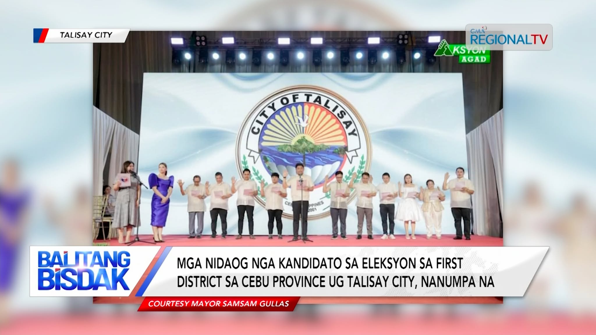 Mga nidaog sa eleksyon sa first district sa Cebu Province ug Talisay, nanumpa na