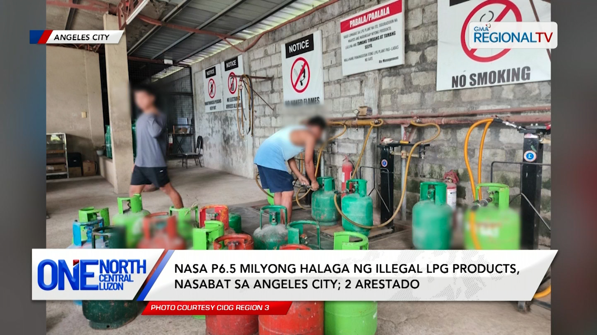 Nasa P6.5 milyong halaga ng illegal LPG products, nasabat sa Angeles City