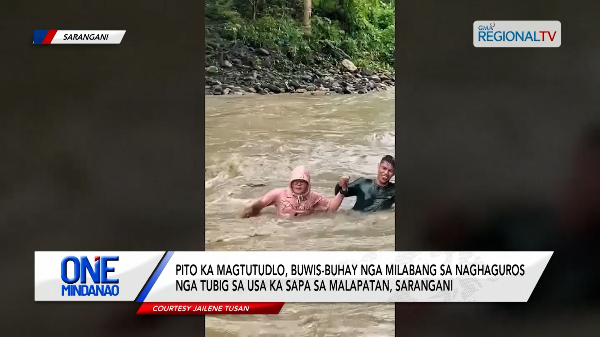 Pito ka magtutudlo, buwis-buhay nga milabang sa naghaguros nga tubig sa sapa