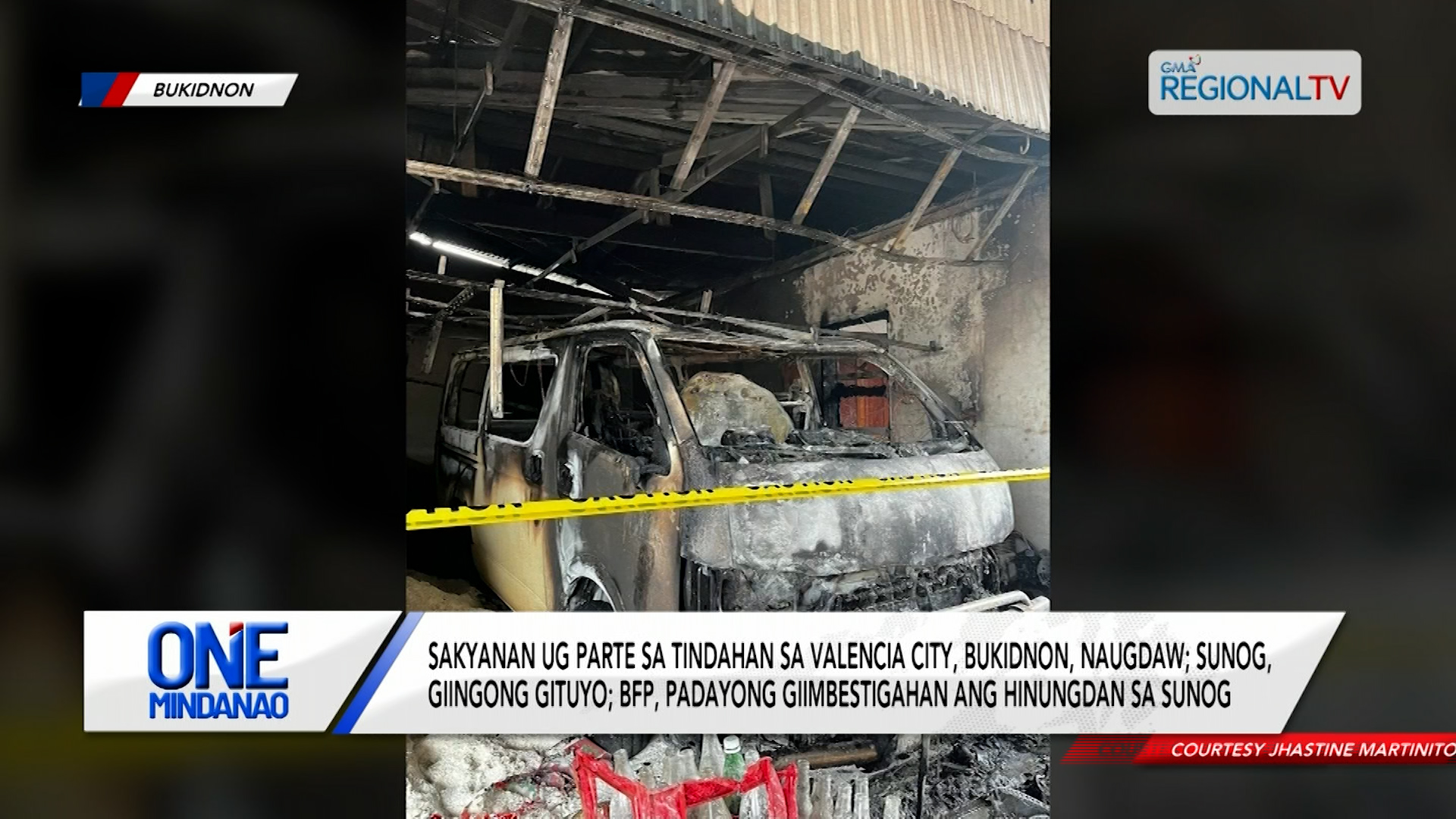 Sakyanan ug parte sa tindahan sa Valencia City, Bukidnon, naugdaw