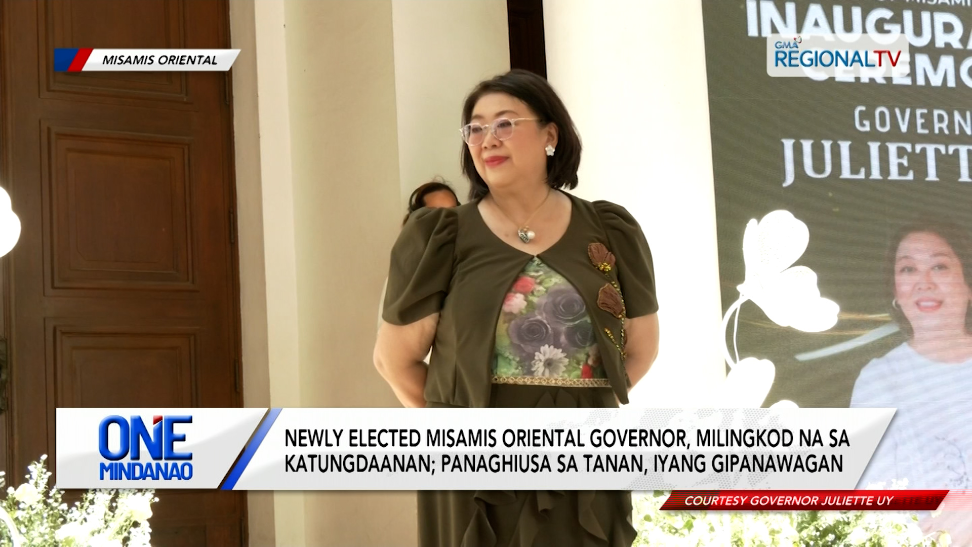 Newly Elected Misamis Oriental Governor, milingkod na sa katungdaanan