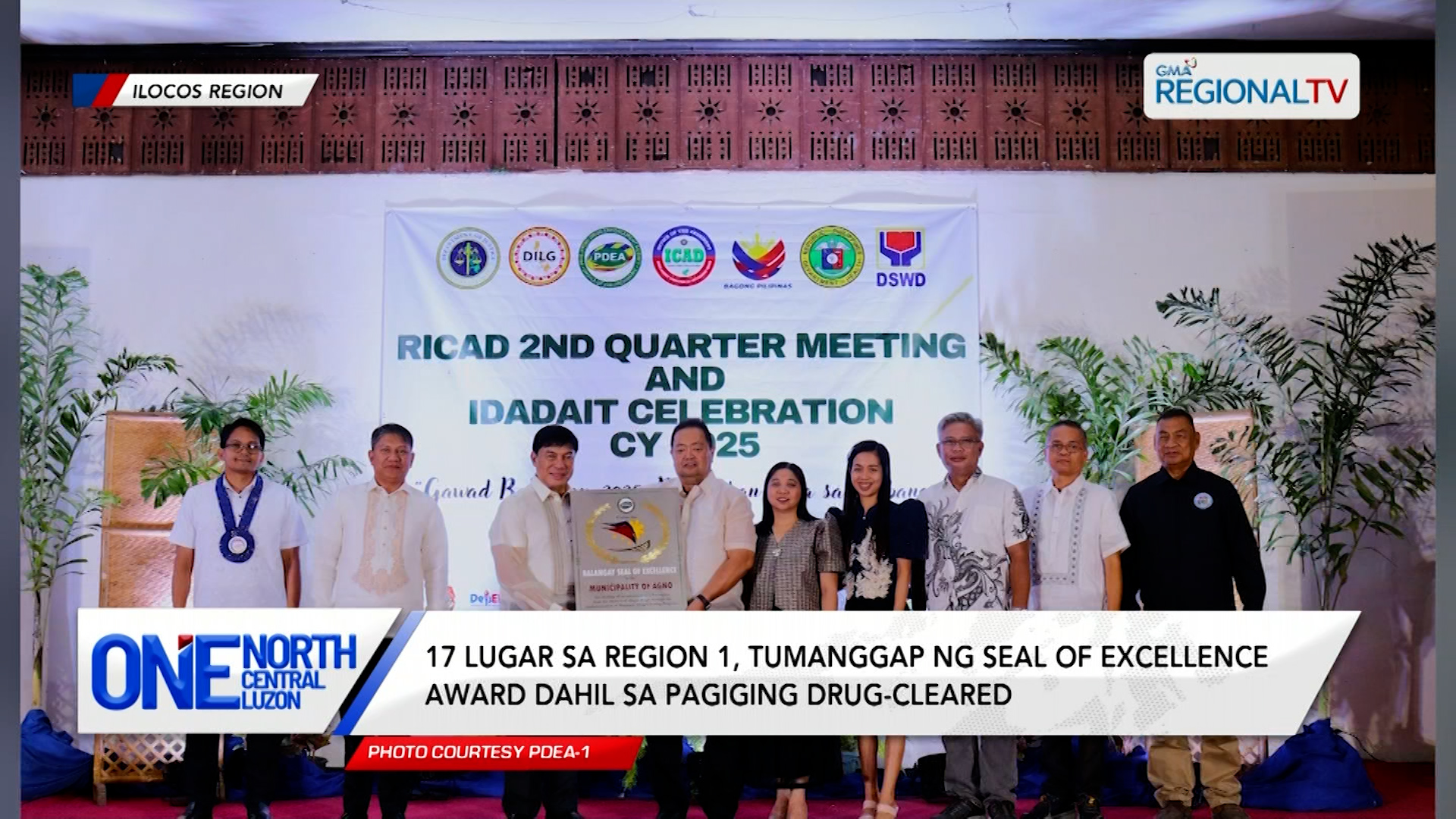 17 lugar sa Region 1, kinilala dahil sa pagiging drug-cleared