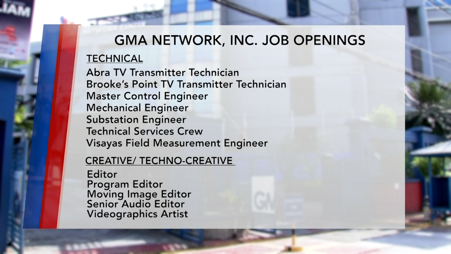 Mga trabahong maaaring apply-an sa GMA Network, alamin | One North Central Luzon