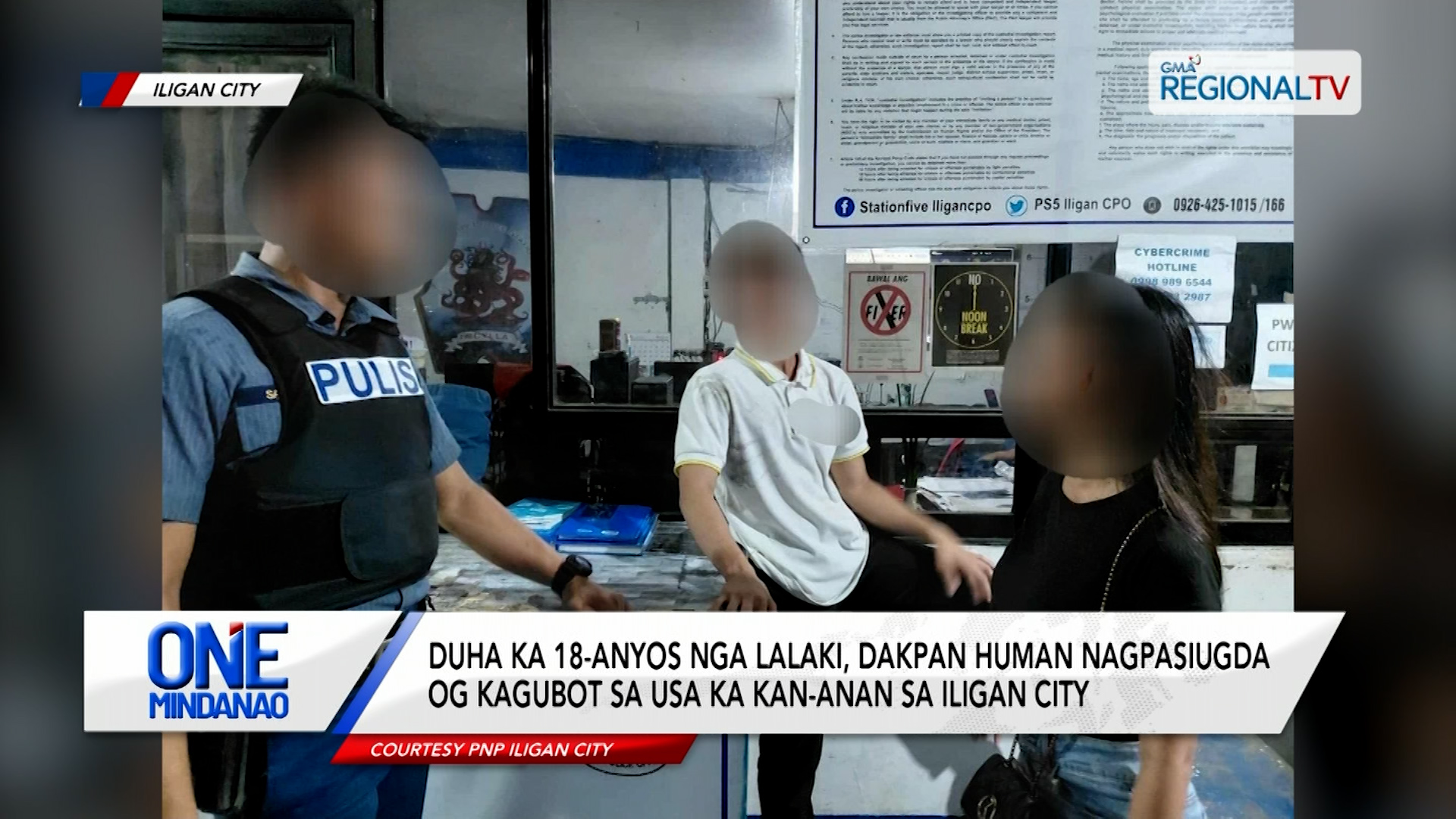 Duha ka 18-anyos nga lalaki, dakpan human nagpasiugda og kagubot | One Mindanao
