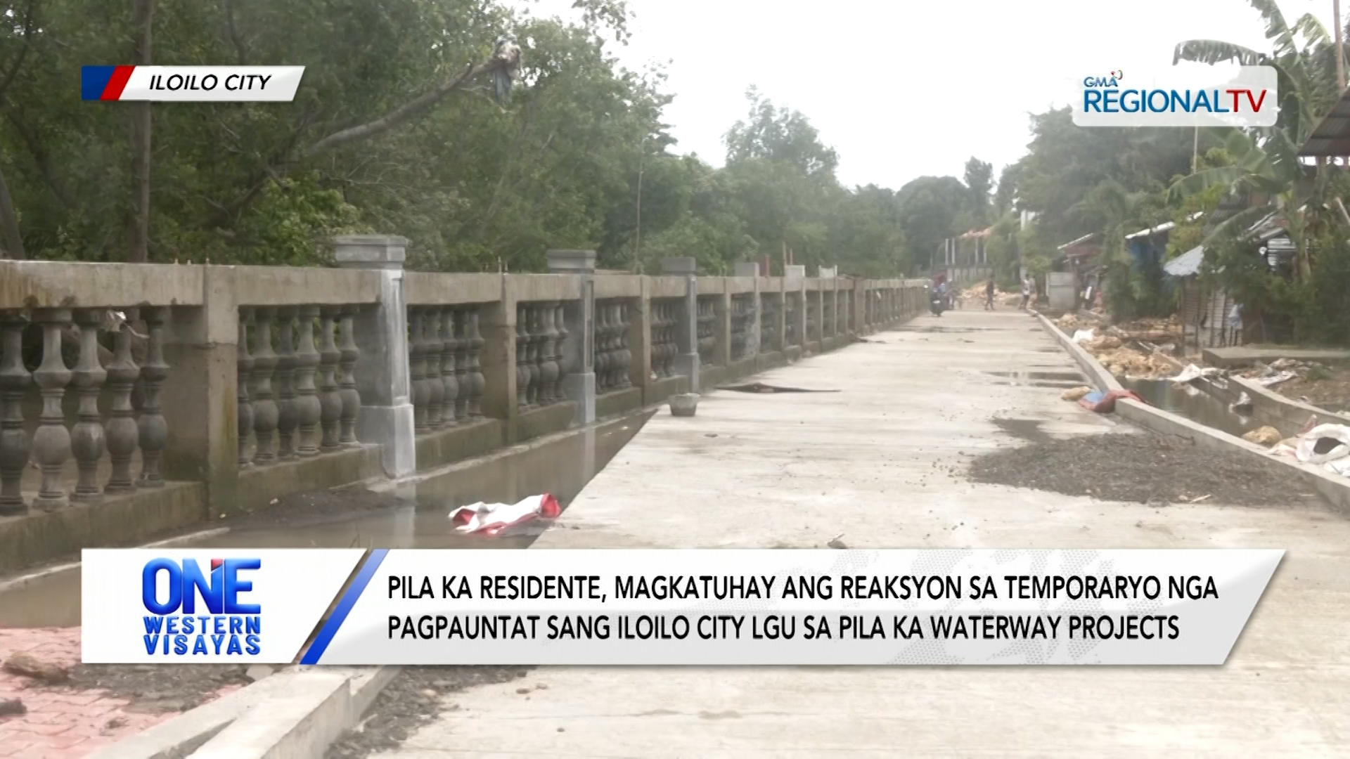 Temporaryo nga pagpauntat sang Iloilo City LGU sa pila ka waterway projects | One Western Visayas