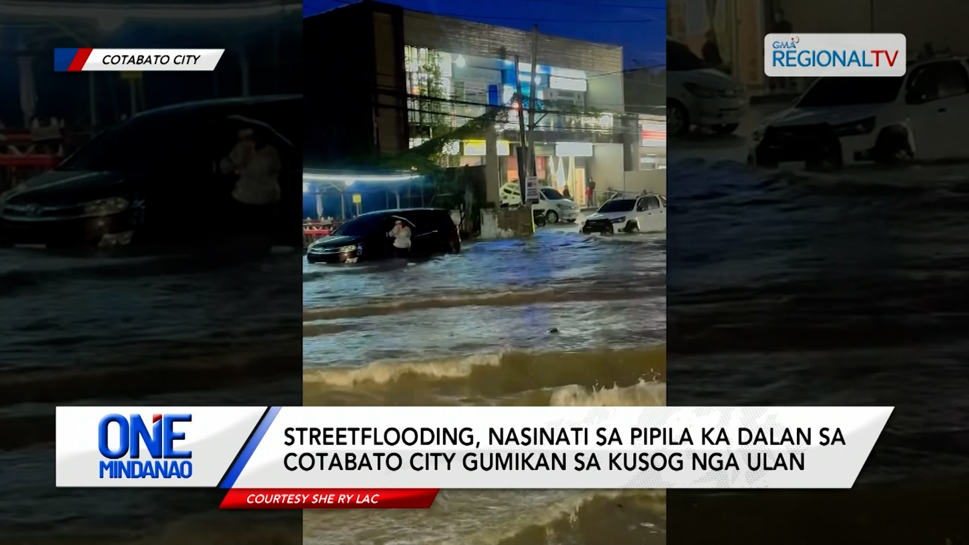 Streetflooding, nasinati sa pipila ka dalan sa Cotabato City ug Davao City | One Mindanao