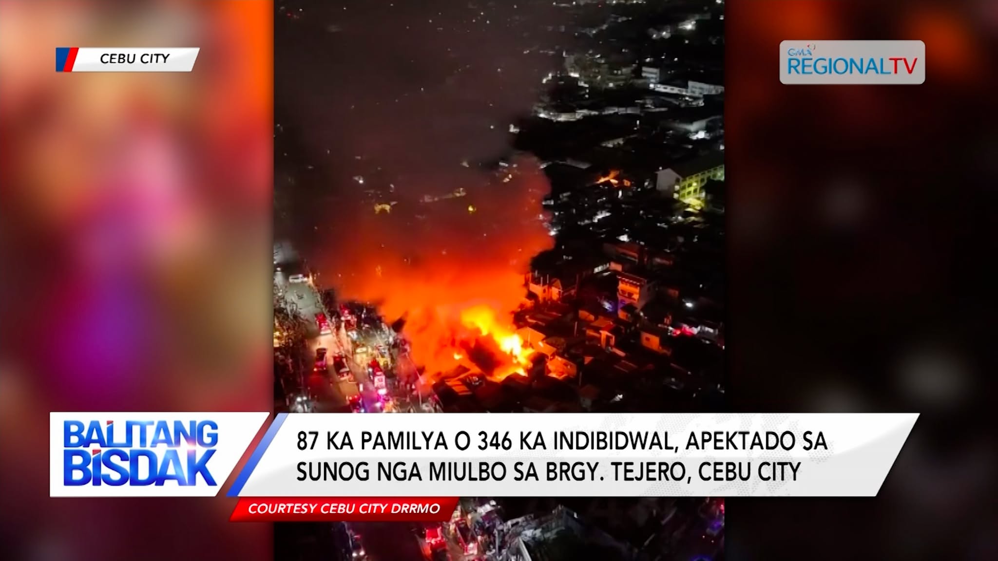 42 ka mga Panimay sa Barangay Tejero, Naugdaw sa Sunog | Balitang Bisdak