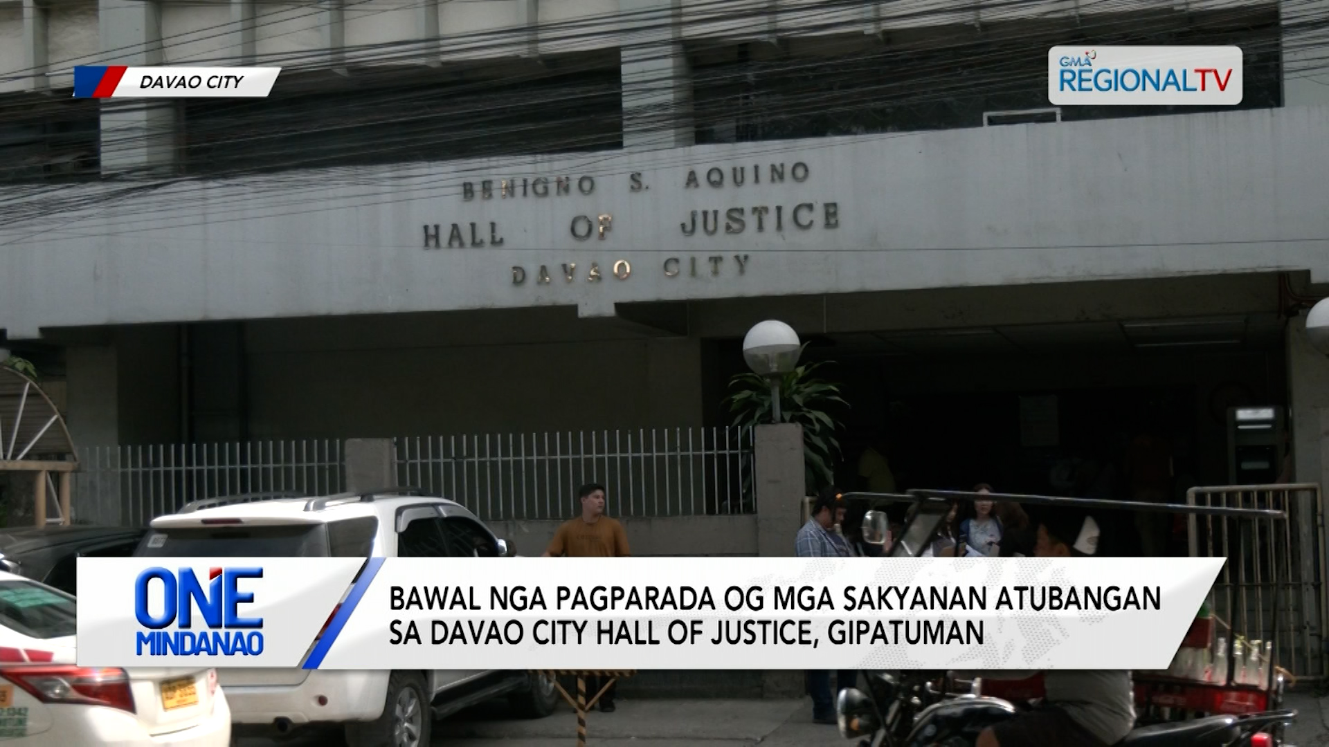 “No Parking” gipatuman atubangan sa Davao City Hall of Justice | One Mindanao