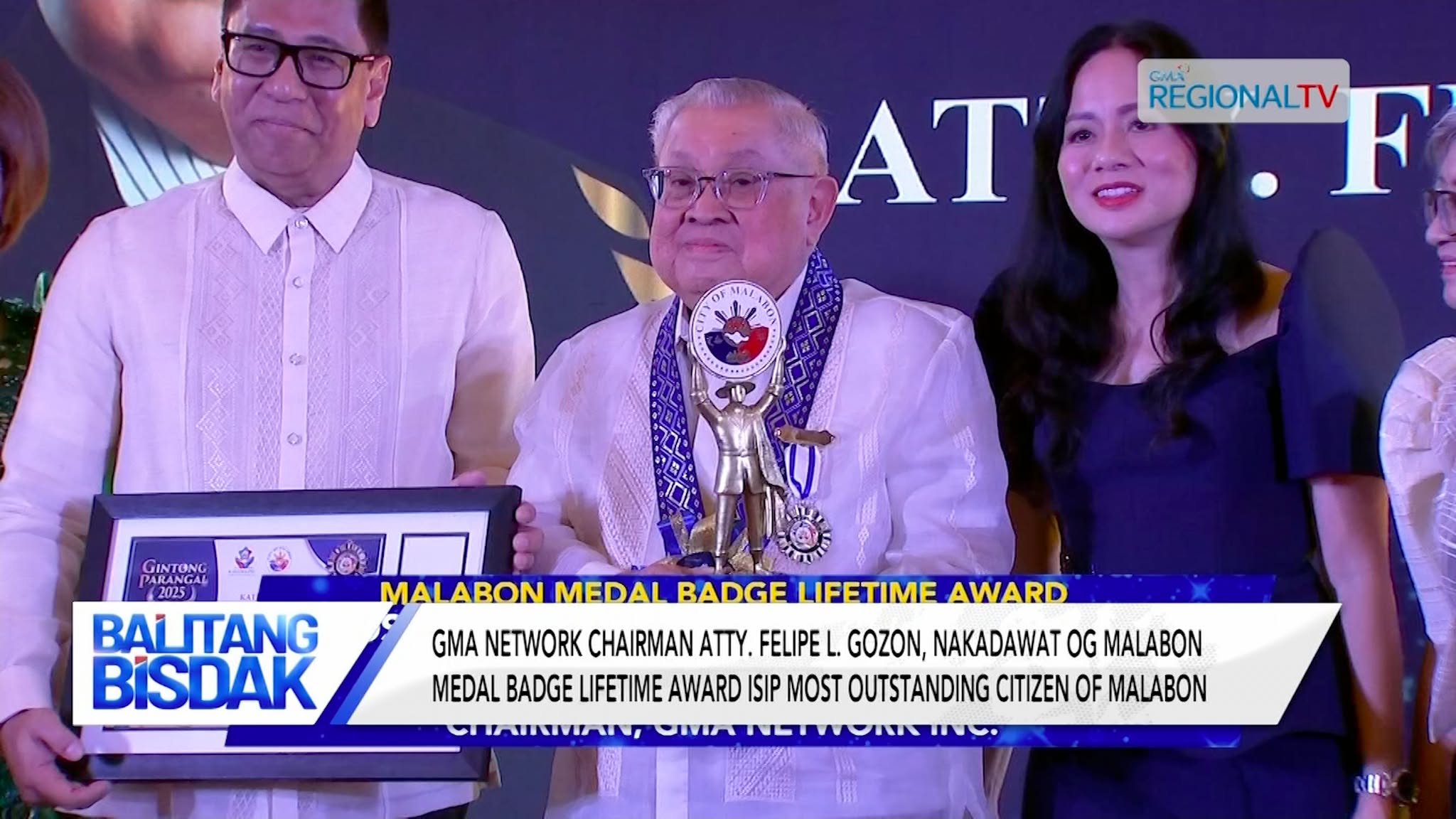 GMA Network Chairman Atty. Felipe L. Gozon, Gipasidunggan sa Malabon City LGU | Balitang Bisdak