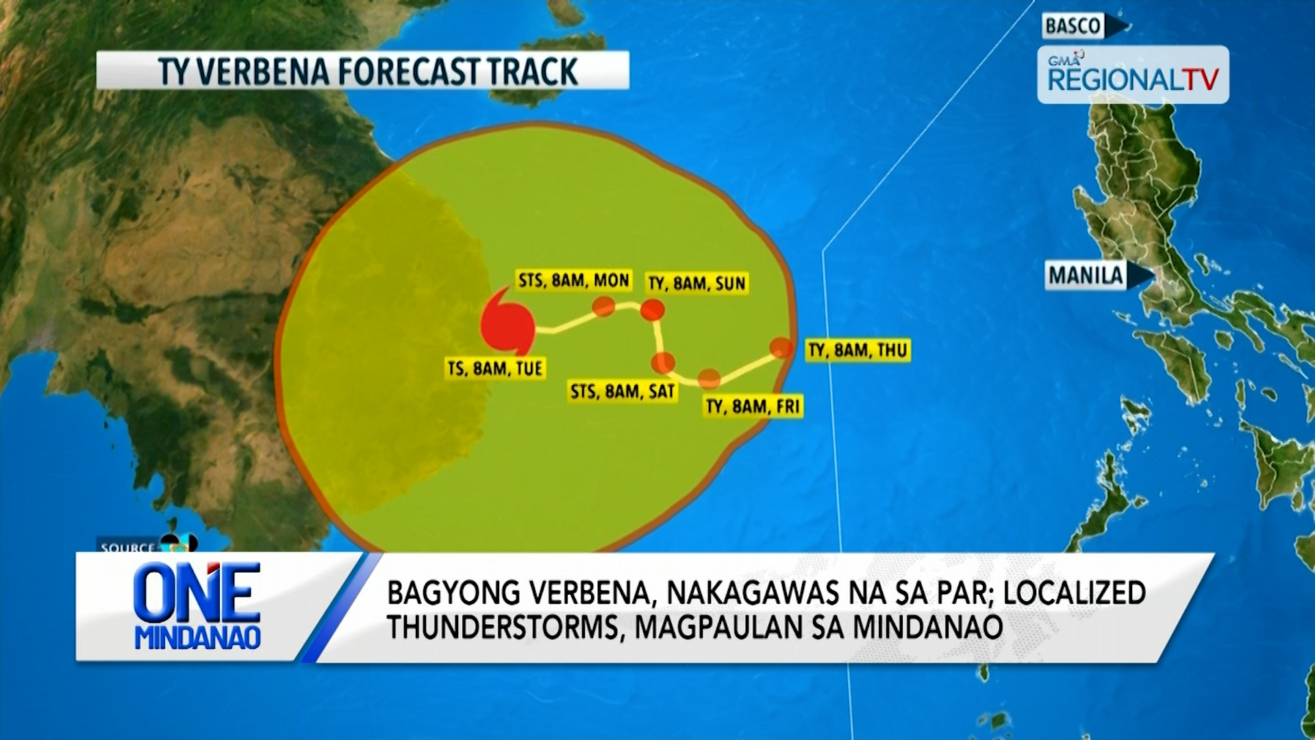 Bagyong Verbena, nakagawas na sa PAR | One Mindanao