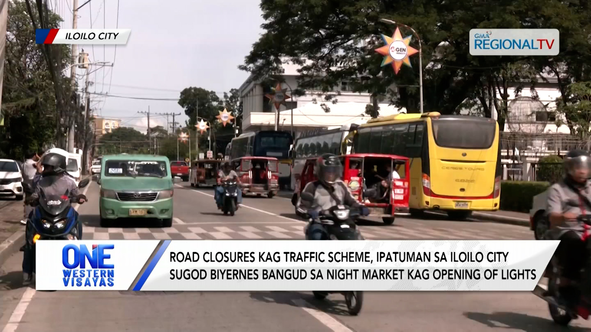 Road closures ipatuman sa Iloilo City sa Biyernes bangud sa opening of lights | One Western Visayas