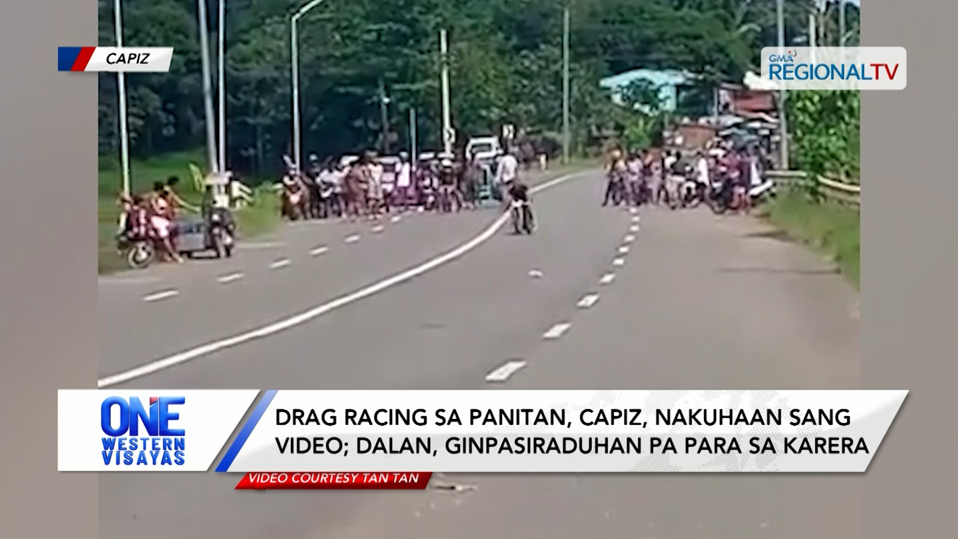 Drag racing sa Panitan, Capiz, nakuhaan sang video; dalan, ginpasiraduhan pa | One Western Visayas