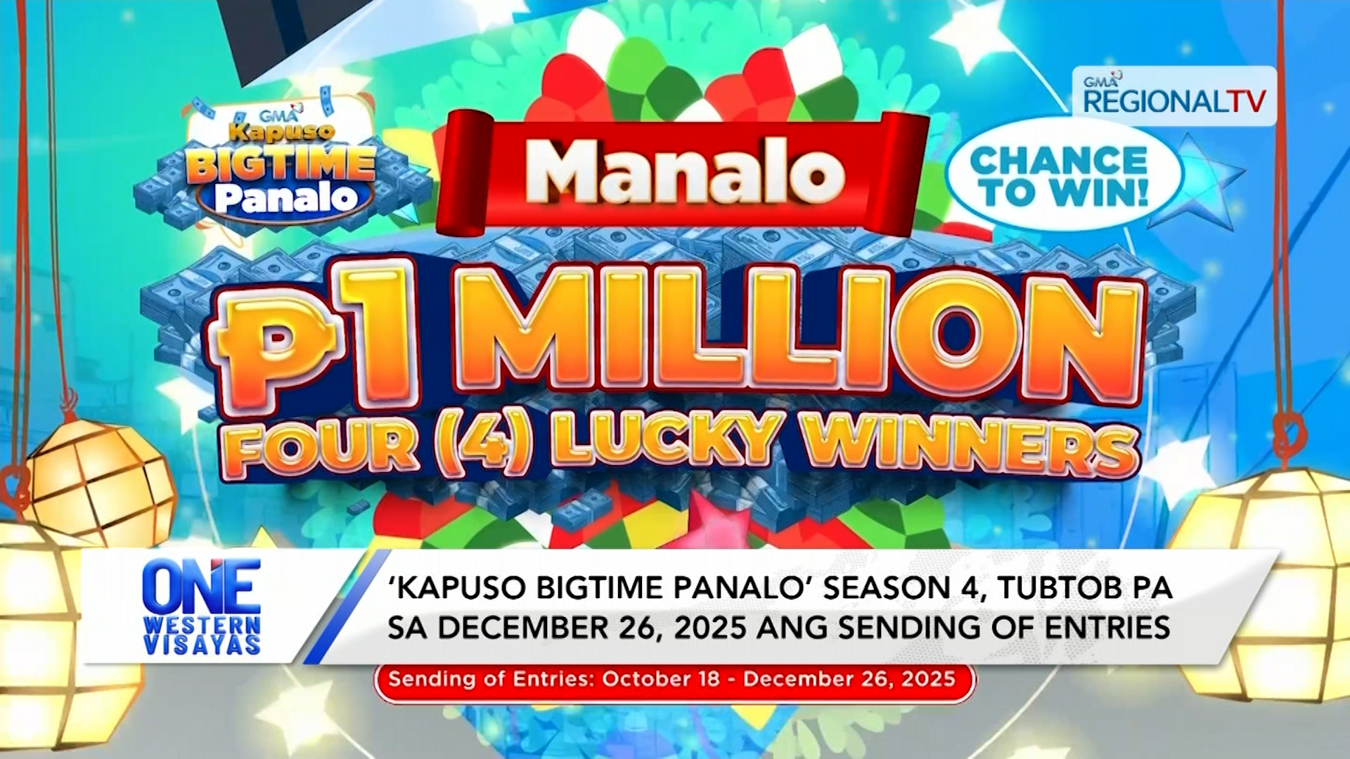 ‘Kapuso Bigtime Panalo’ Season 4, tubtob pa sa December 26, 2025 | One Western Visayas