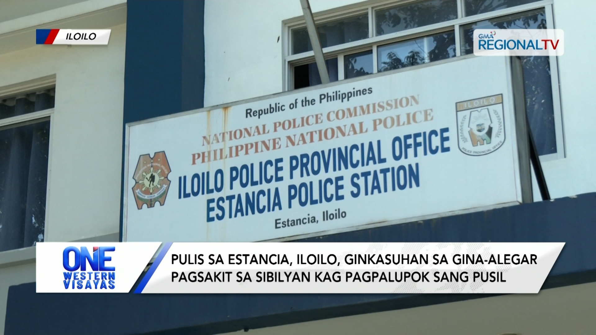 Pulis sa Estancia, Iloilo, ginkasuhan sa gina-alegar pagsakit sang sibilyan | One Western Visayas