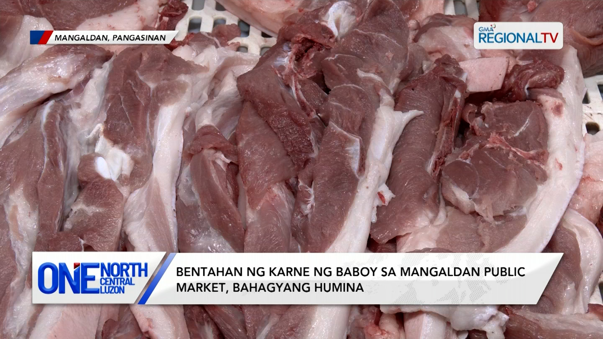 Bentahan ng karne ng baboy sa Mangaldan Public Market, bahagyang humina | One North Central Luzon