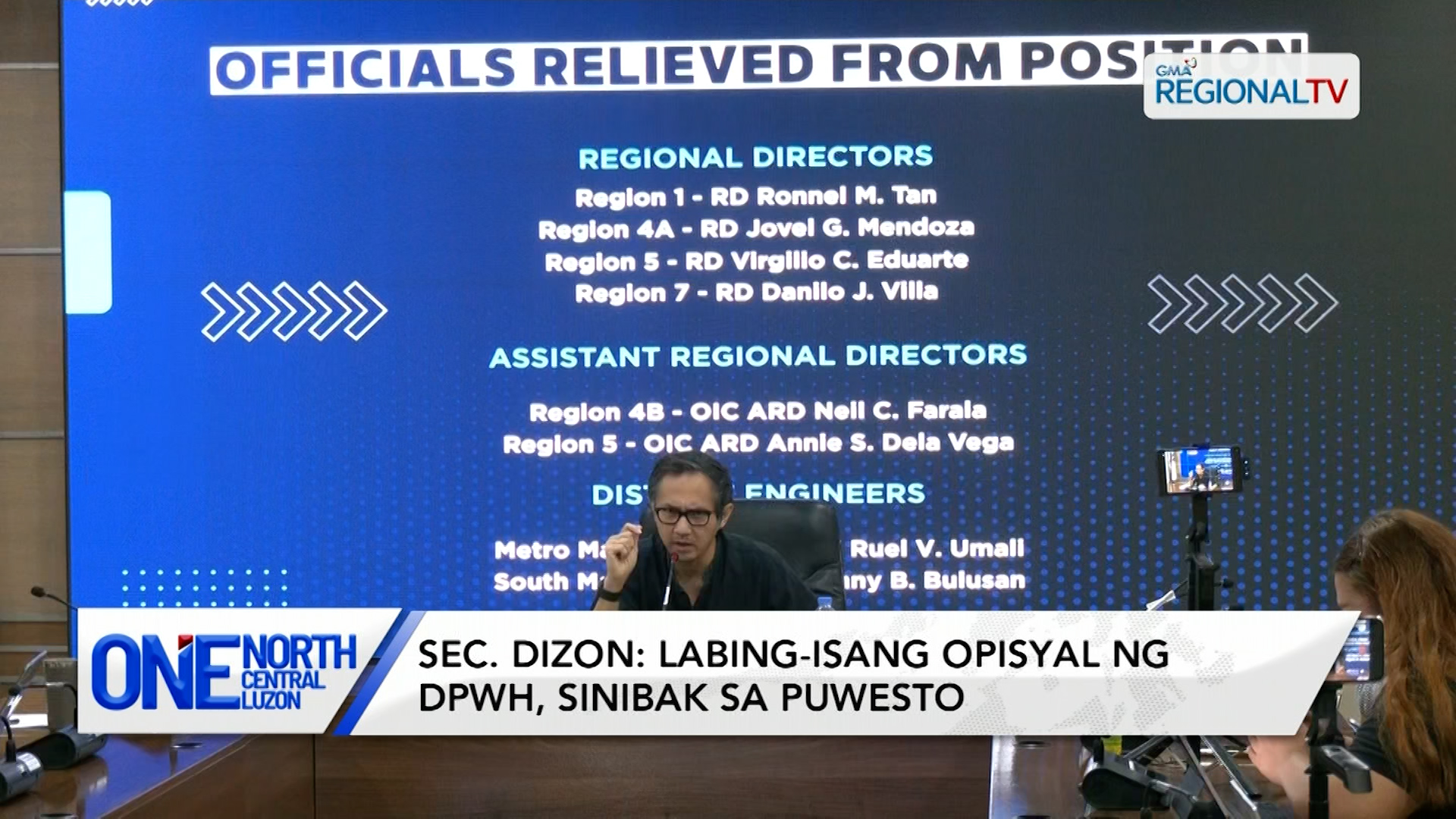 Sec. Dizon: Labing-isang opisyal ng DPWH, sinibak sa puwesto | One North Central Luzon