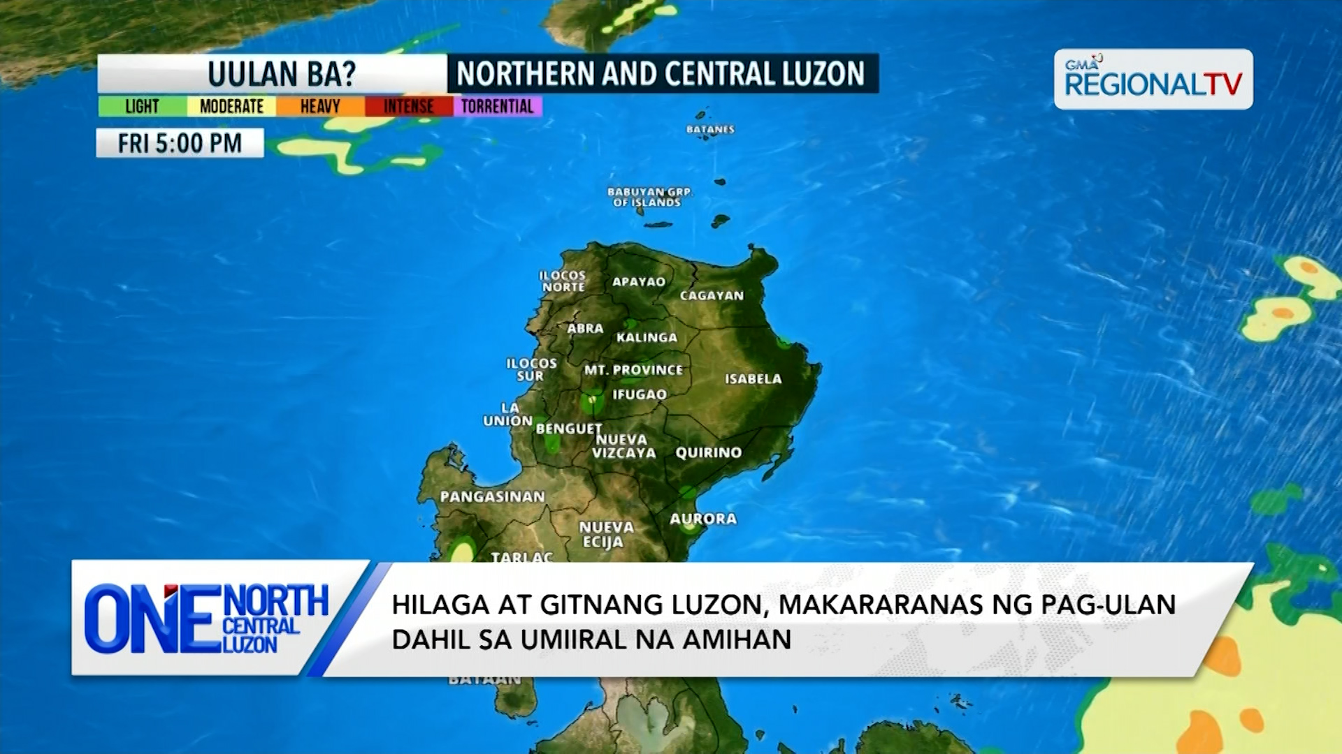 Hilaga at Gitnang Luzon, makararanas ng pag-ulan dahil sa amihan | One North Central Luzon