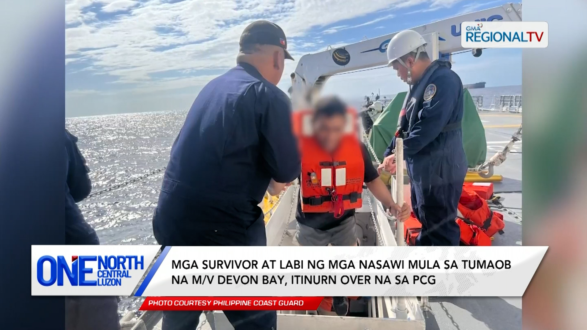 Mga survivor at labi ng mga nasawi mula sa M/V Devon Bay, itinurn over na | One North Central Luzon