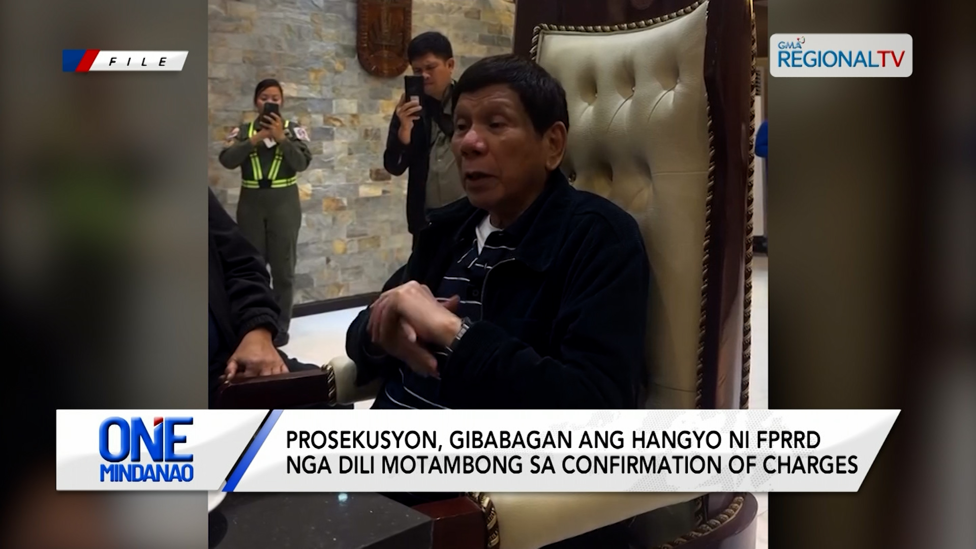 Prosekusyon, gibabagan ang hangyo ni FPRRD nga dili motambong | One Mindanao