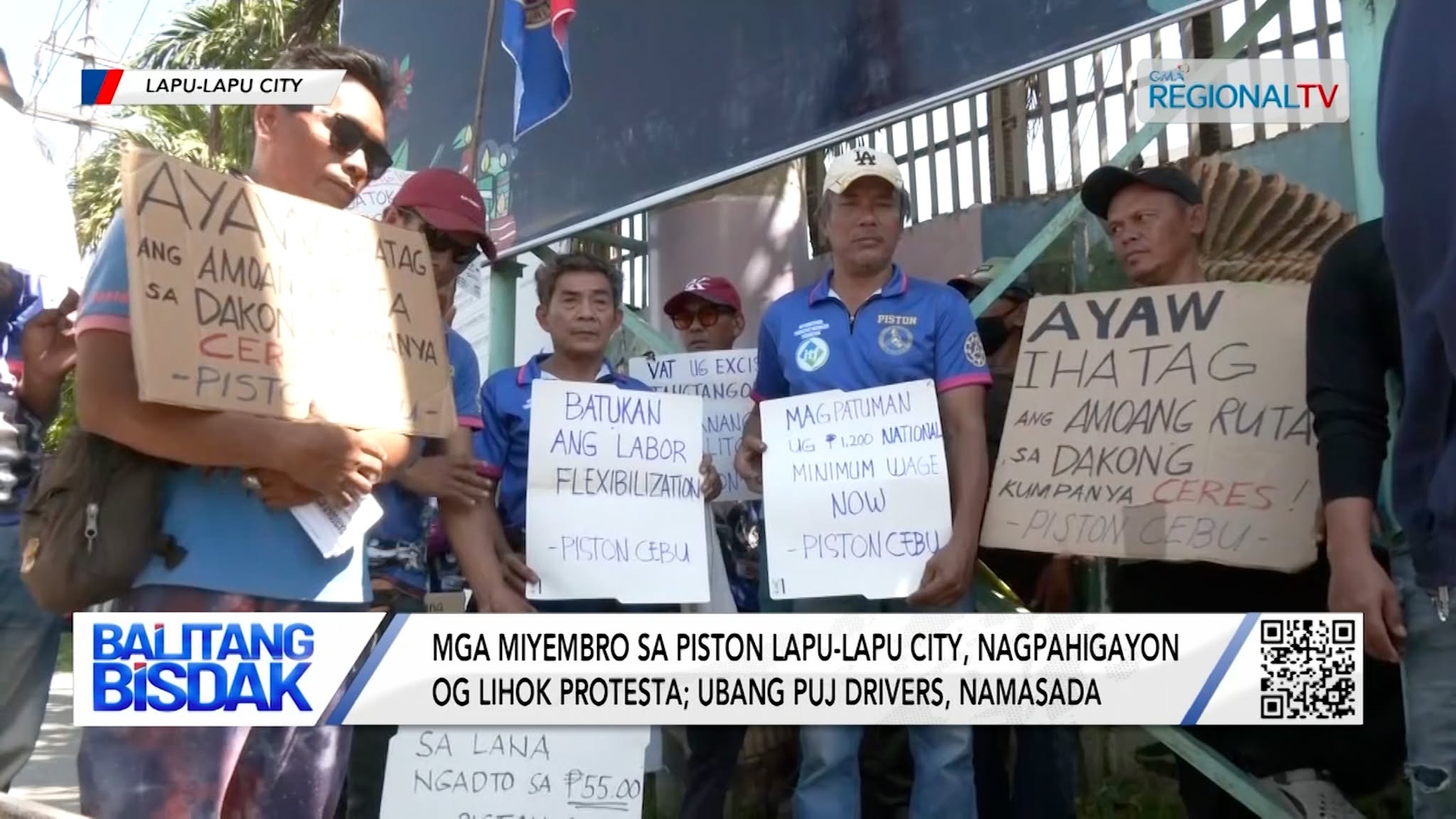 Mga Miyembro sa PISTON sa Lapu-Lapu City, Nagpahigayon og Lihok-Protesta | Balitang Bisdak