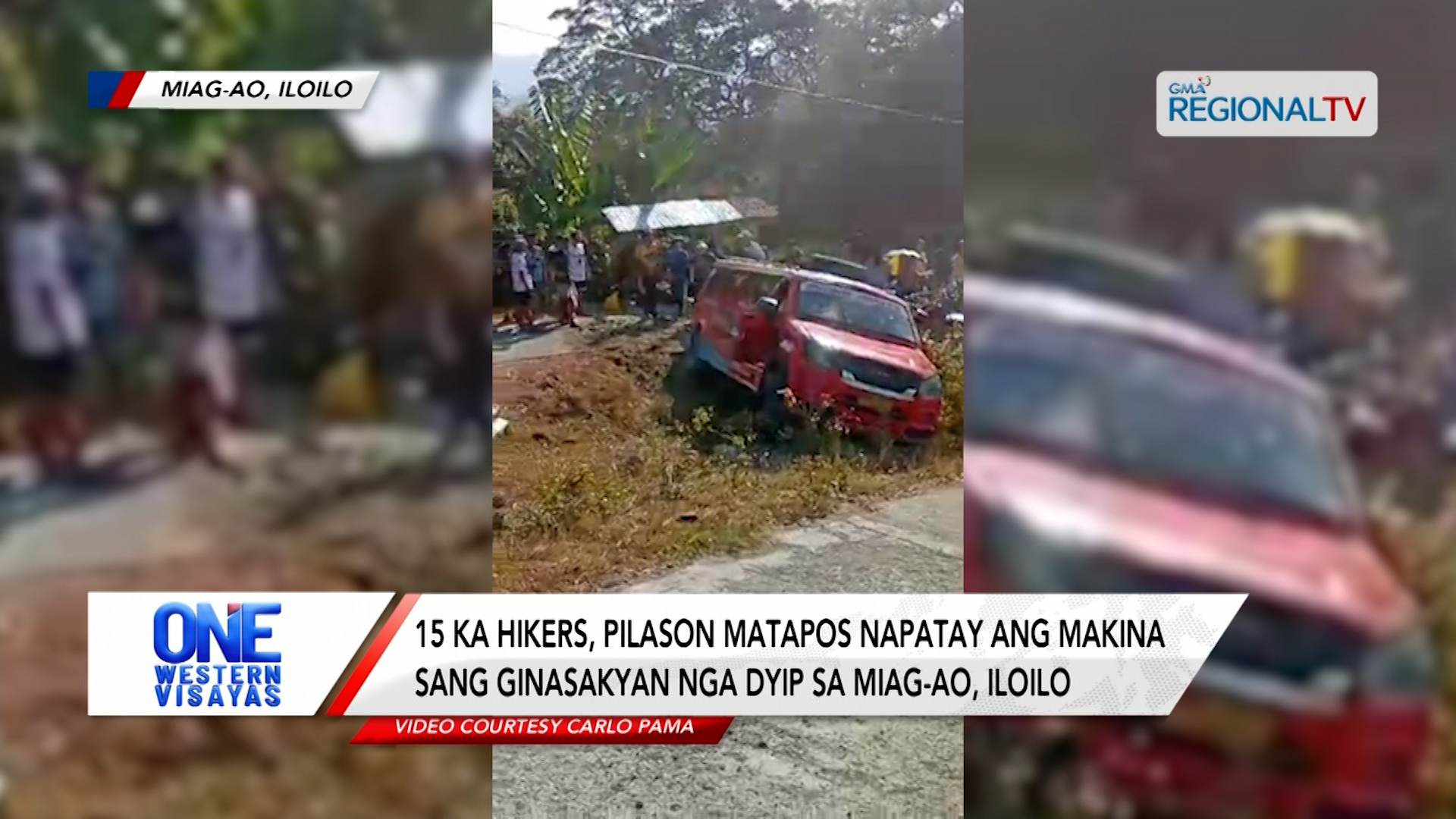 15 hikers pilason matapos napatay ang makina sang ginsakyan nga dyip sa Miag-ao| One Western Visayas