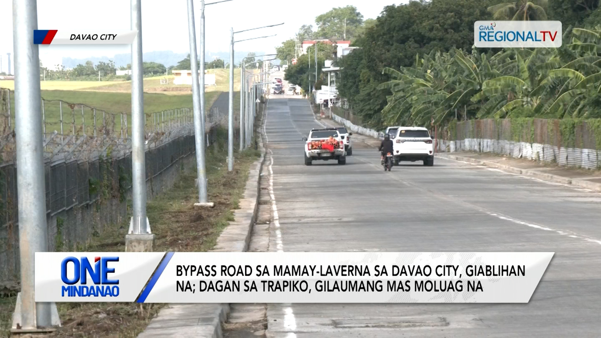 Bypass road sa Mamay-Laverna sa Davao City, giablihan na | One Mindanao