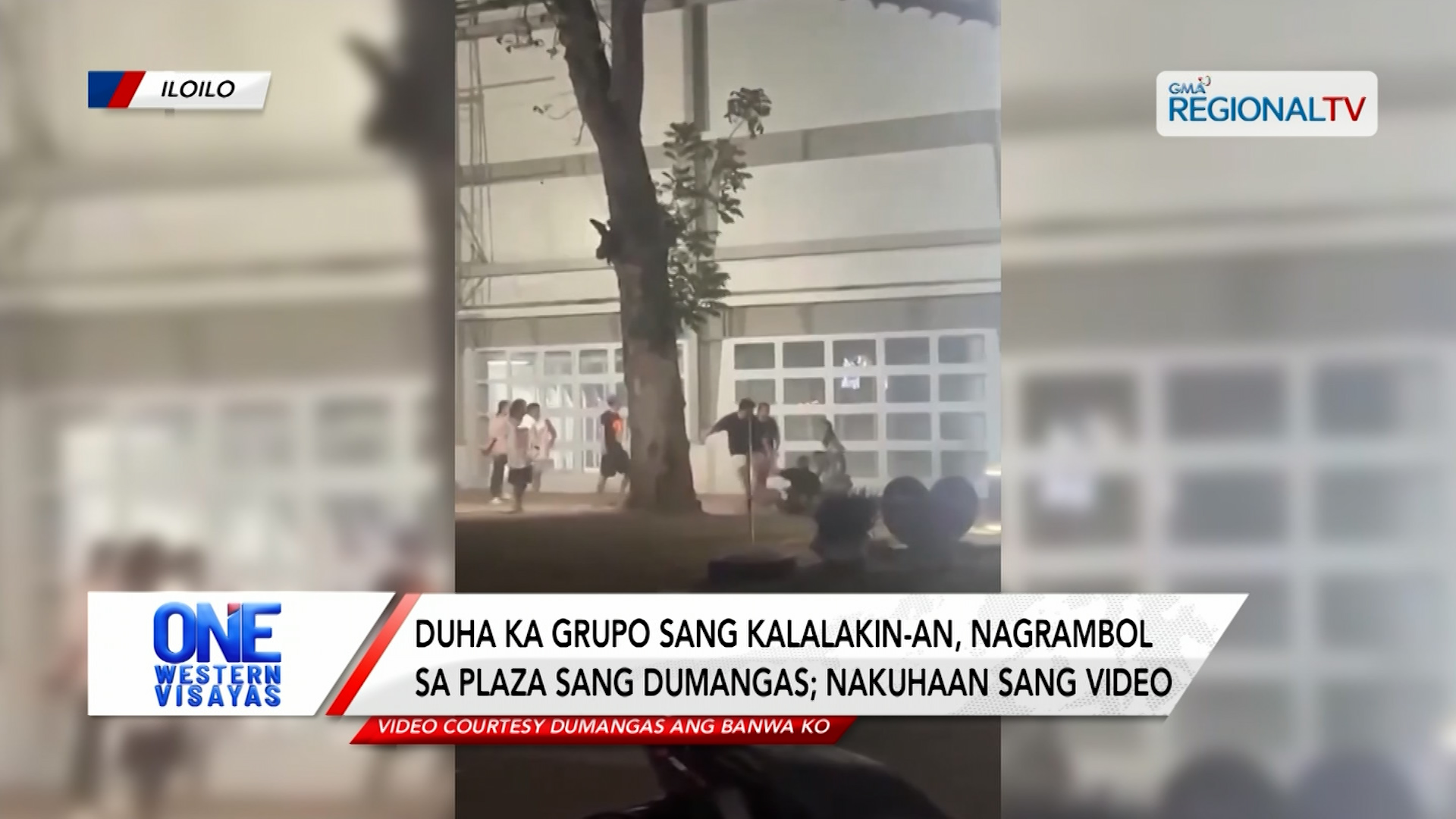 2 ka grupo sang kalalakin-an, nagrambol sa plaza sang Dumangas | One Western Visayas