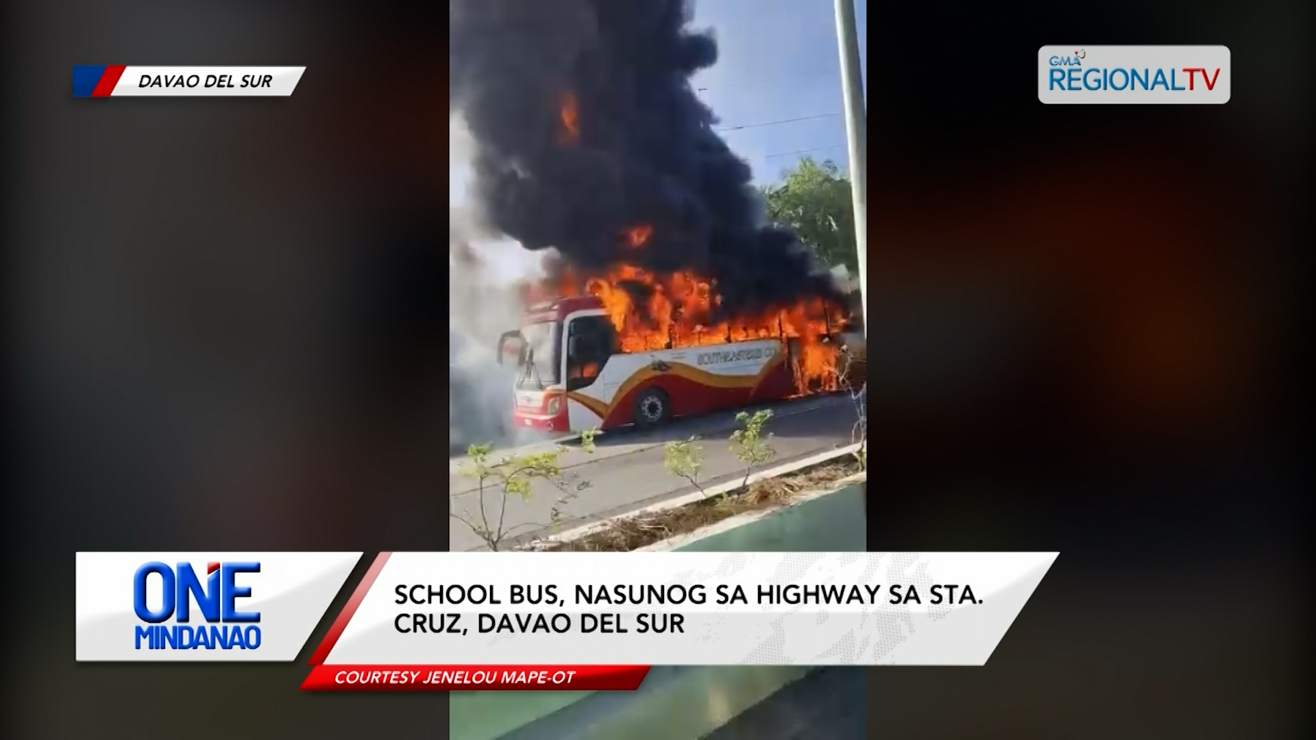 School bus, nasunog sa highway I One Mindanao