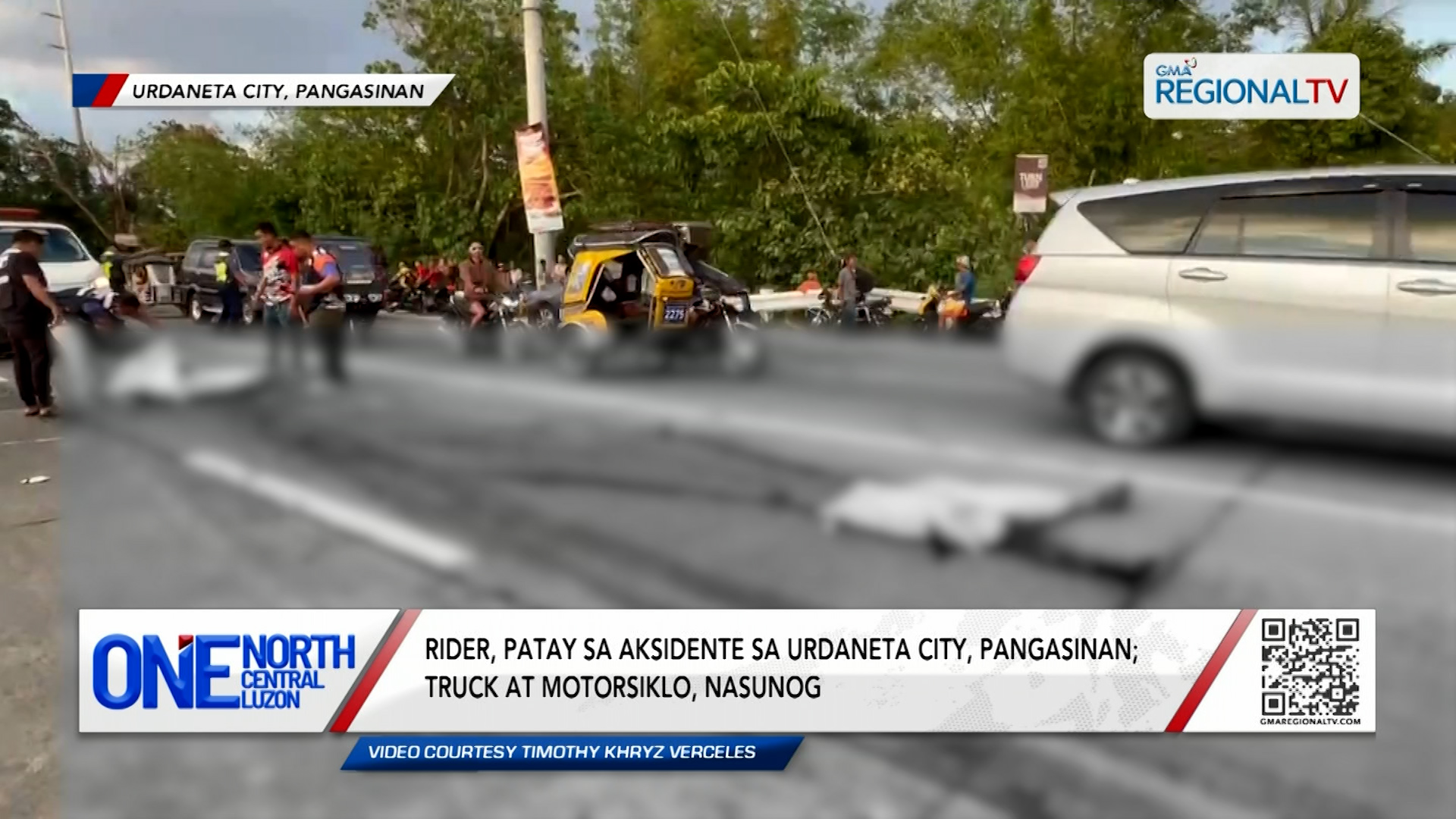 Rider, patay sa aksidente sa Urdaneta City, Pangasinan | One North Central Luzon