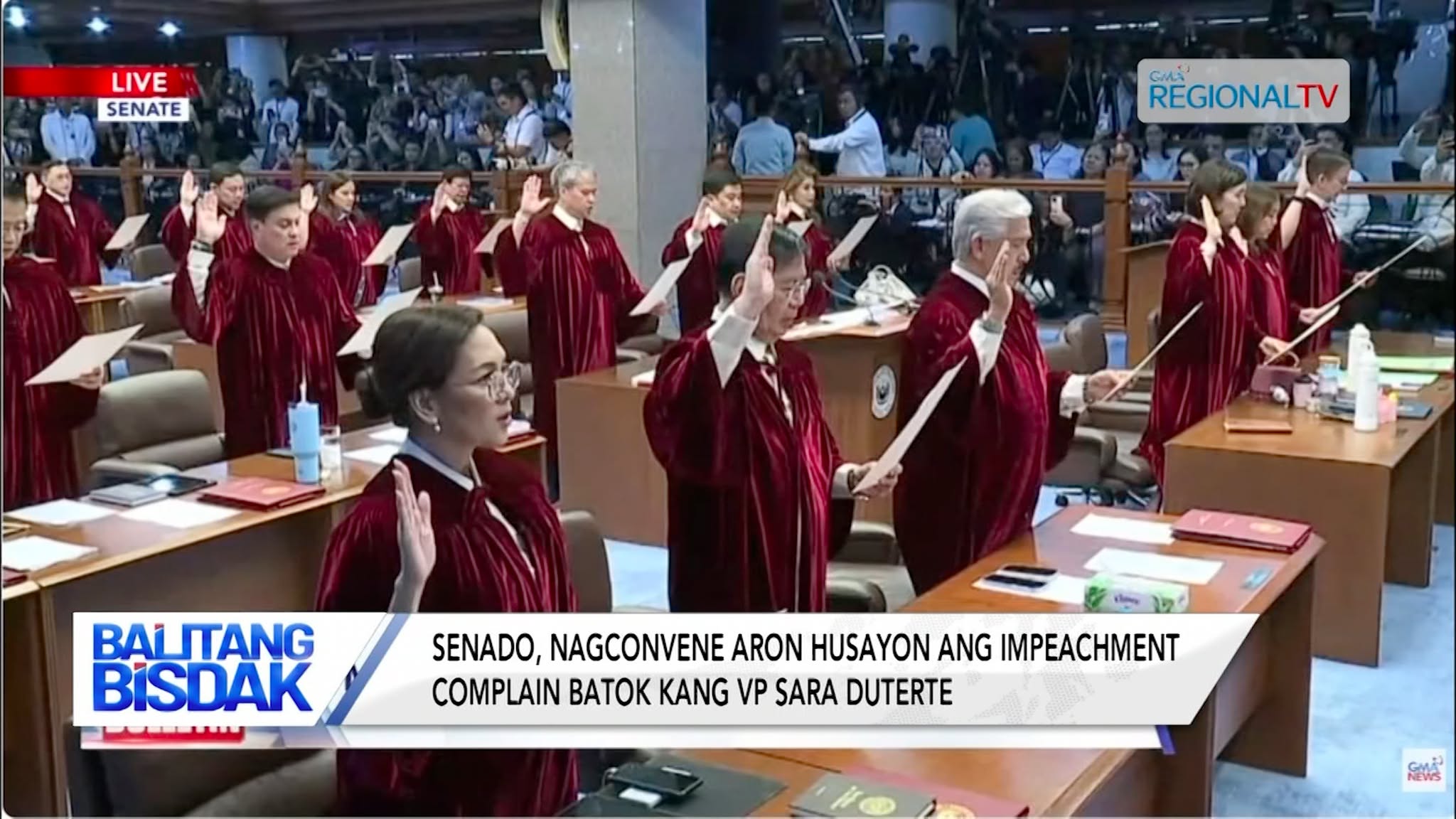 Senate, Nag-Convene isip Impeachment Court sa Impeachment Case ni VP Sara | Balitang Bisdak