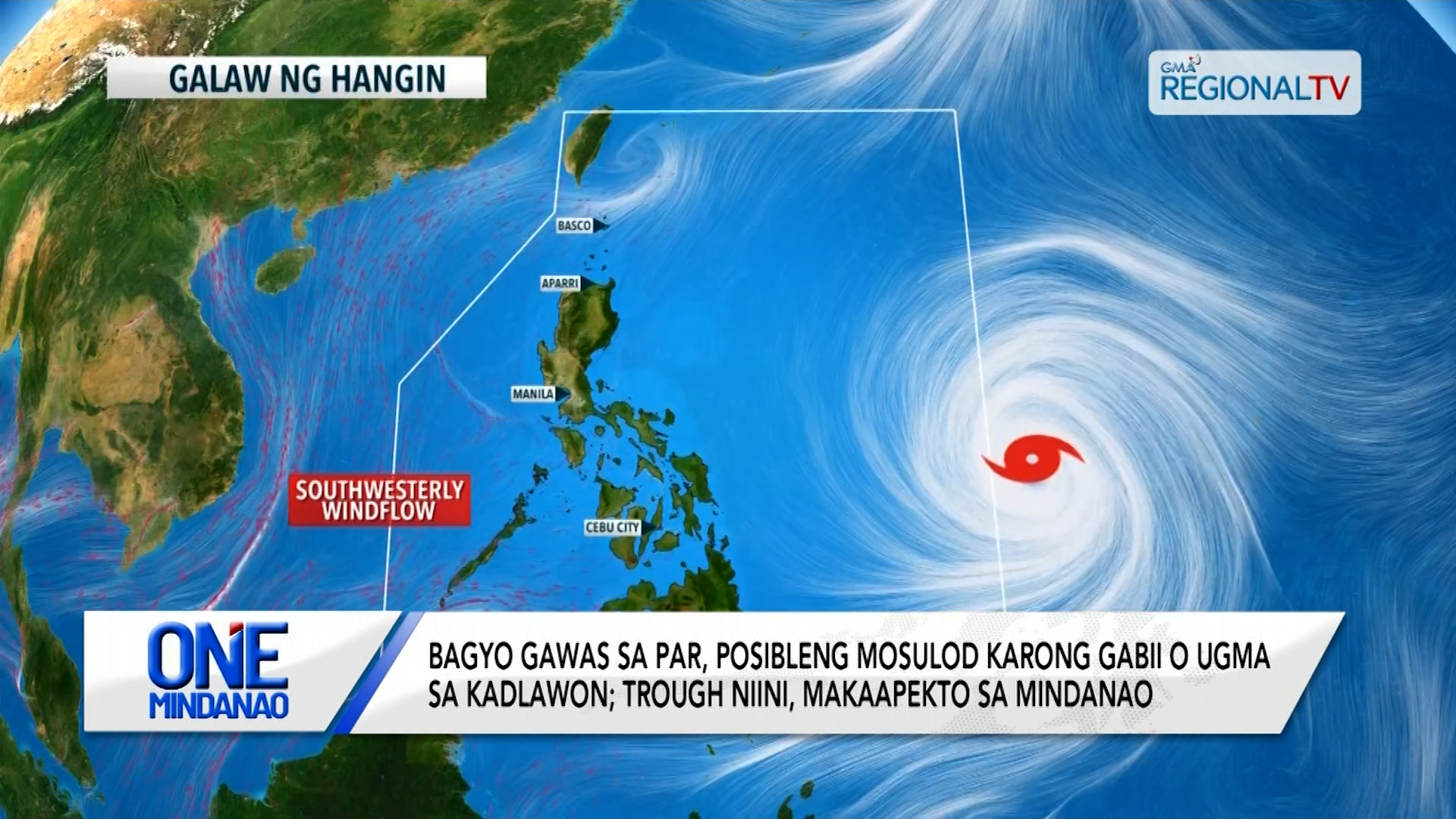 Bagyo gawas sa PAR, mas mikusog pI One Mindanao