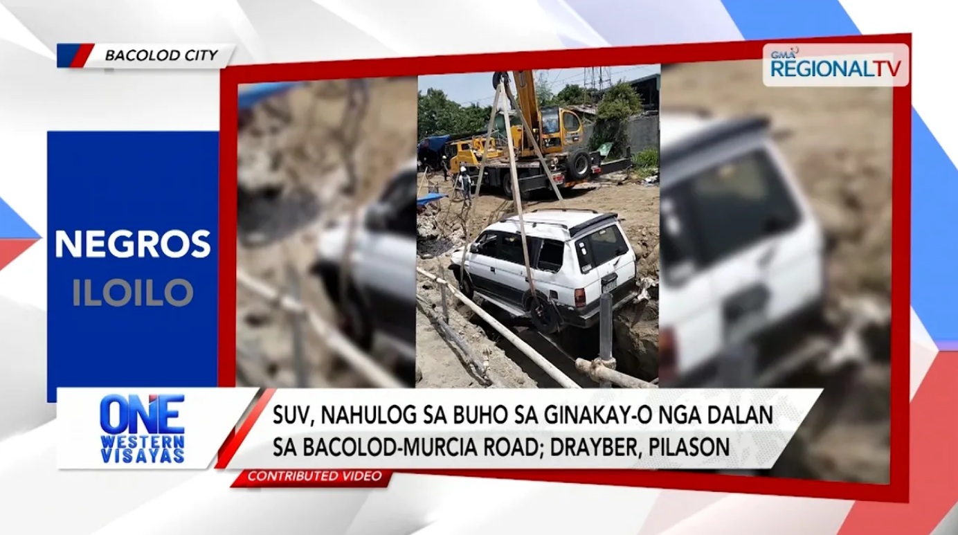 SUV, nahulog sa buho sa ginakay-o sa Bacolod-Murcia Road; drayber, pilason | One Western Visayas