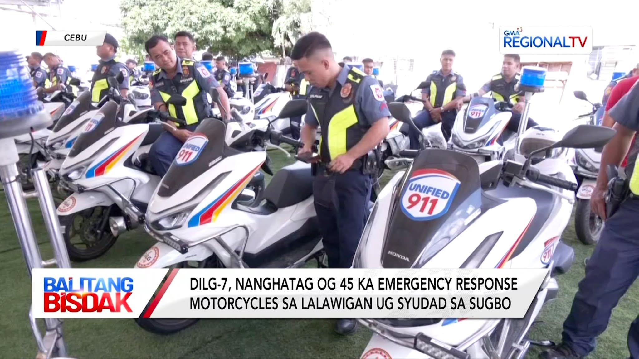 Cebu, Nakadawat og 45 ka Emergency Response Motorcycles | Balitang Bisdak