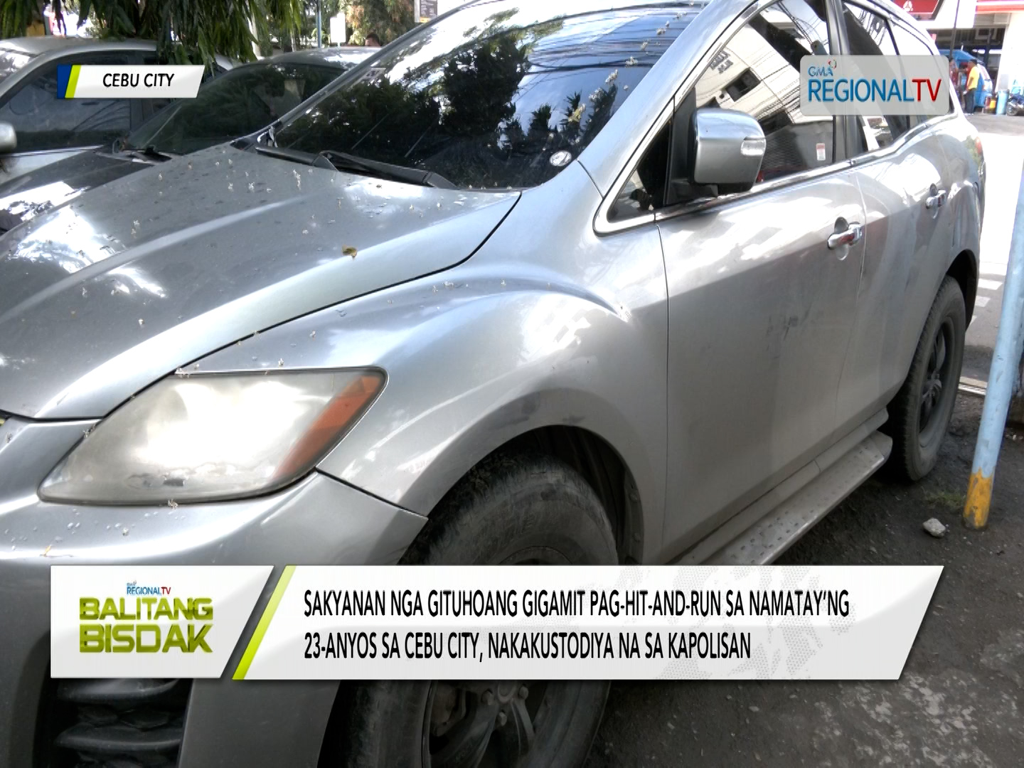 Gituhoang naka-hit-and-run nga SUV, anaa na sa kapulisan