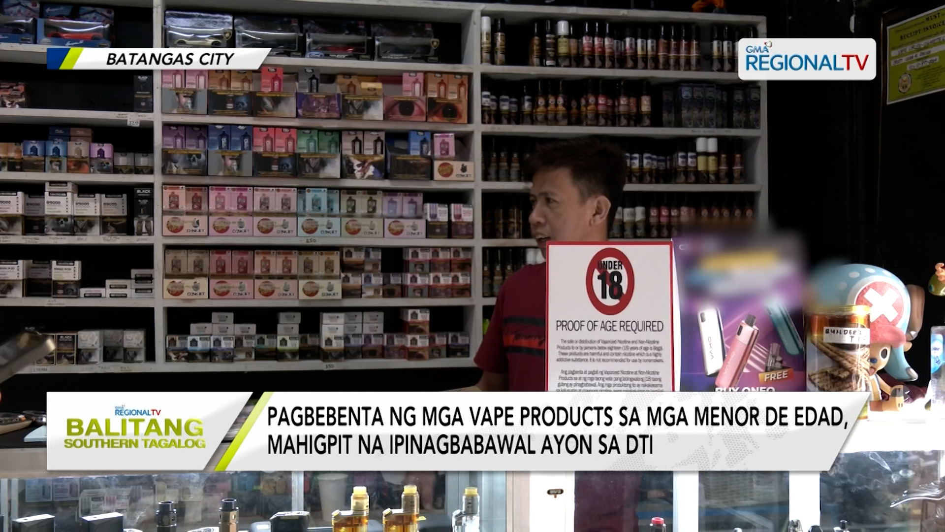 Pagbebenta Ng Mga Vape Products Sa Mga Minor Mahigpit Na Ipinagbabawal