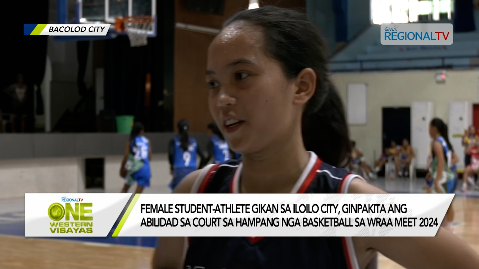 Female student-athlete, ginpakita ang abilidad sa basketball court