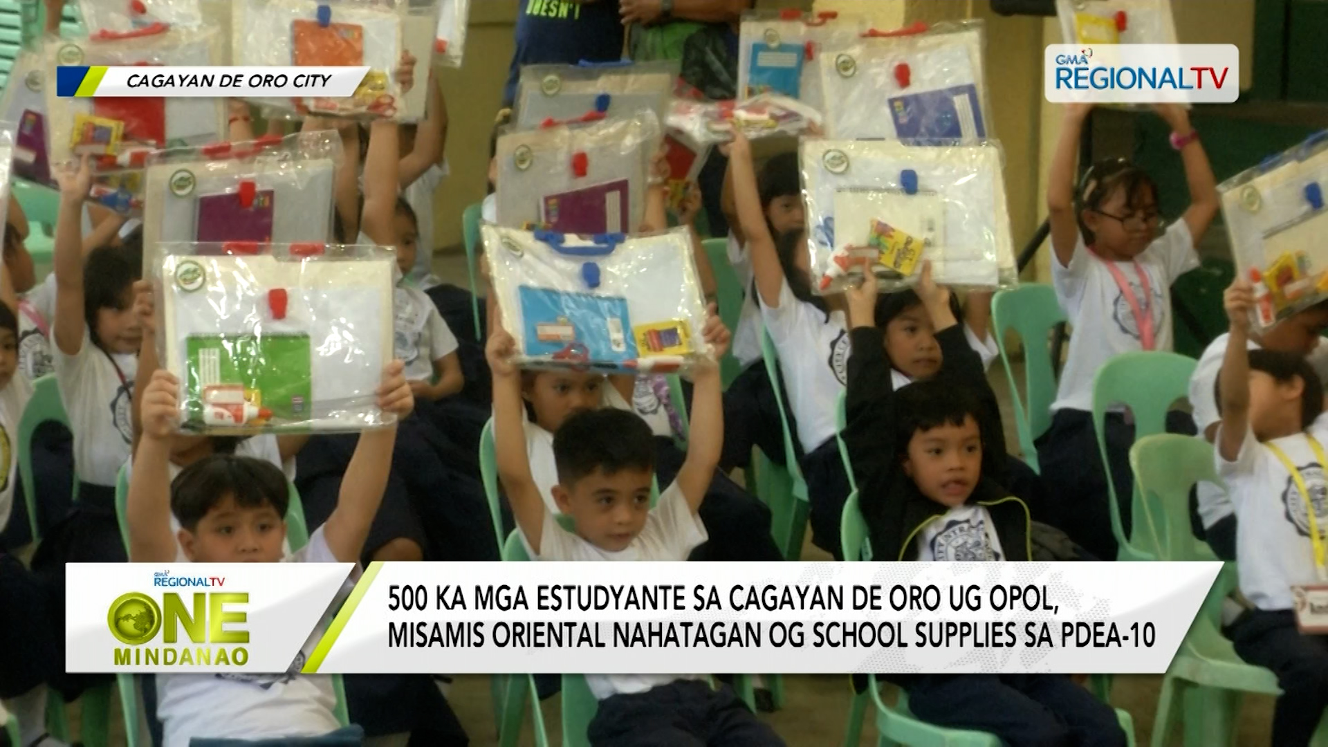500 estudyante sa Cagayan de Oro ug Opol nahatagan og school supplies
