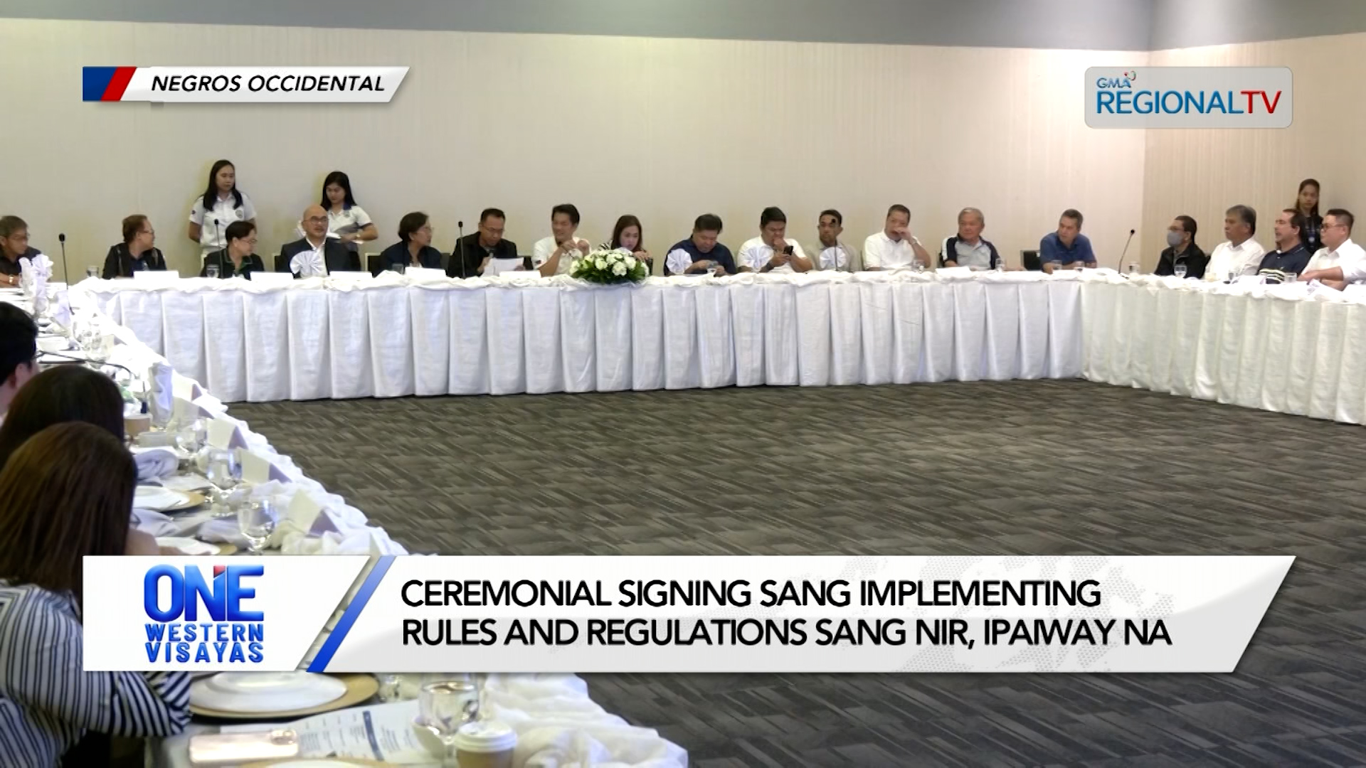 Ceremonial signing sang implementing rules and regulations sang NIR, ipaiway na