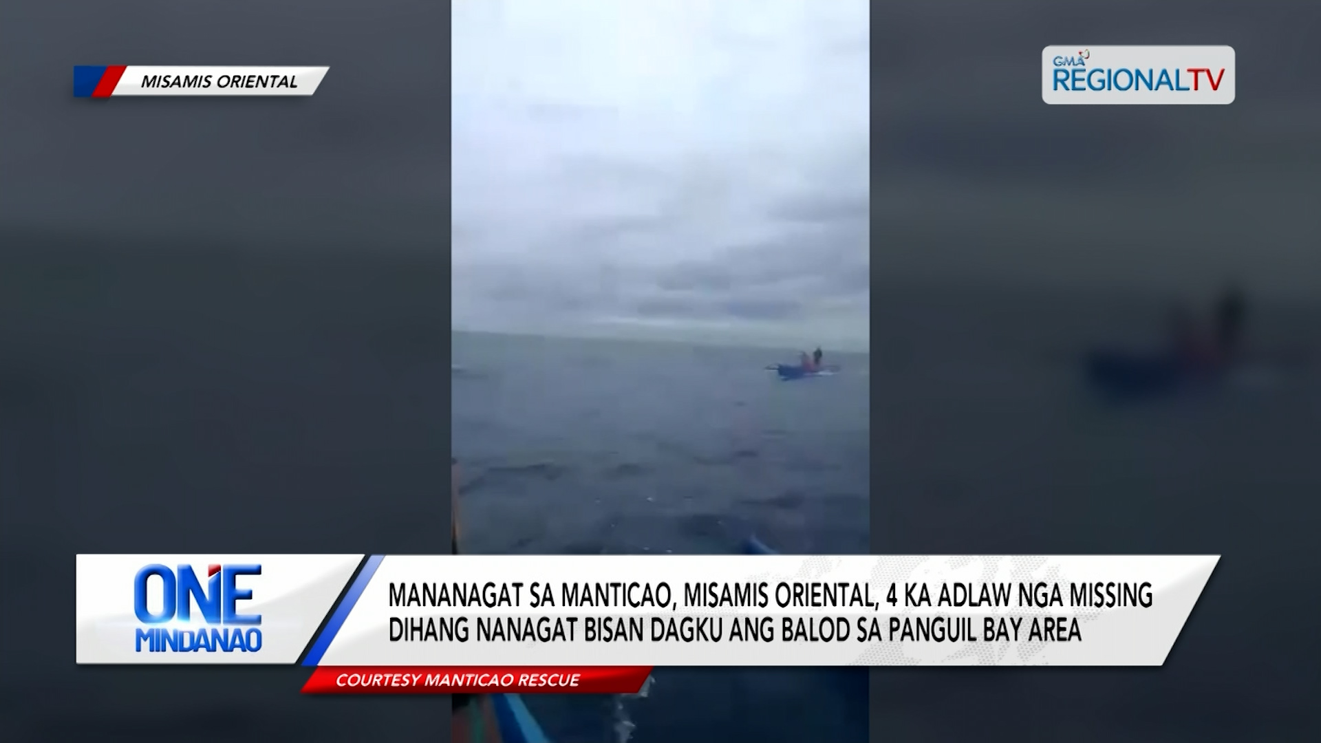 Mananagat sa Misamis Oriental, 4 ka adlaw nga missing