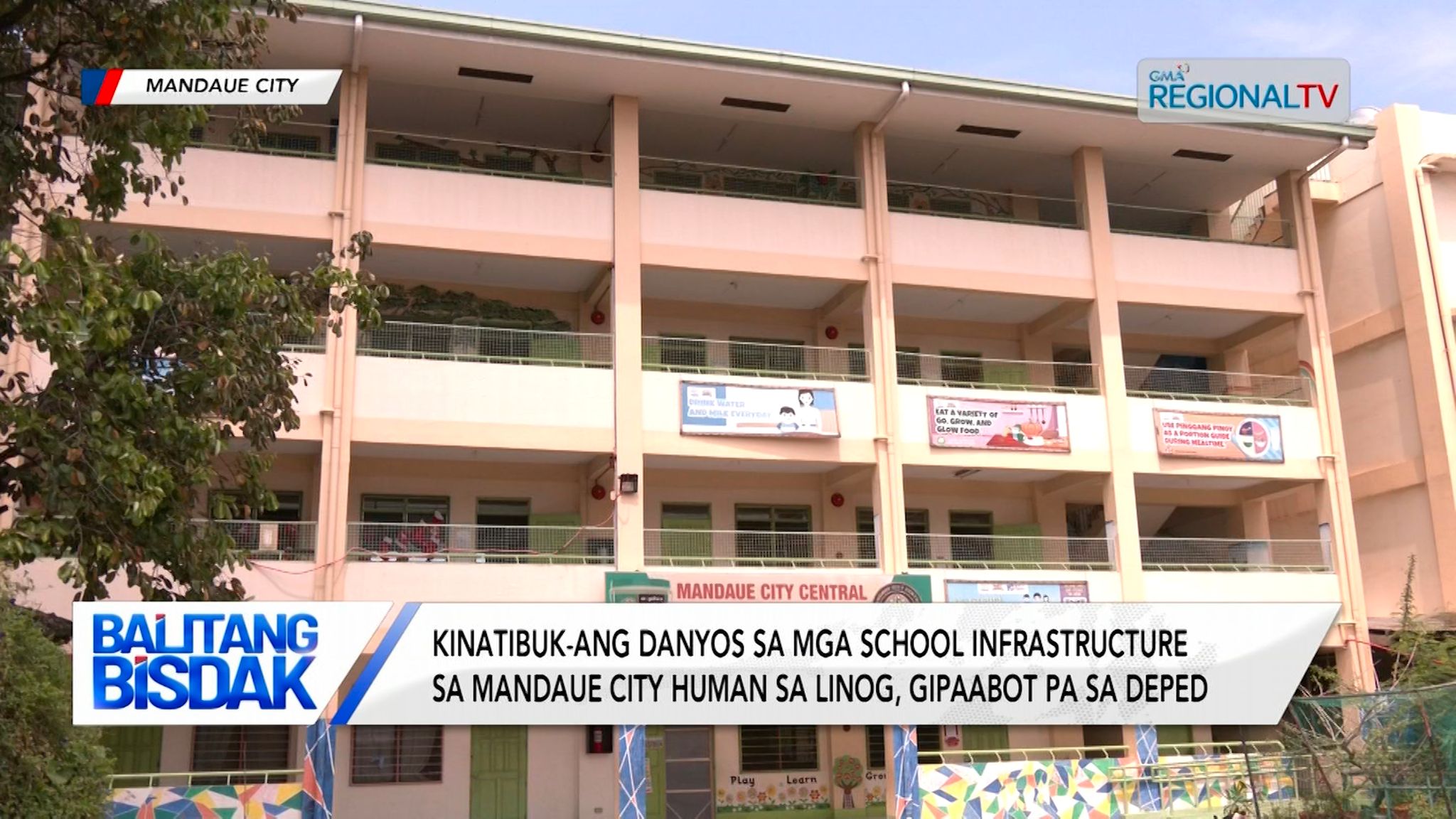 Danyos sa school infrastructures sa Mandaue City human sa linog, gipaabot pa