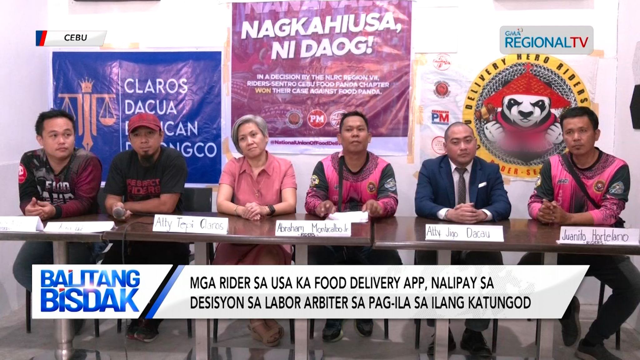 Food delivery app riders, gihangop ang desisyon sa labor arbiter