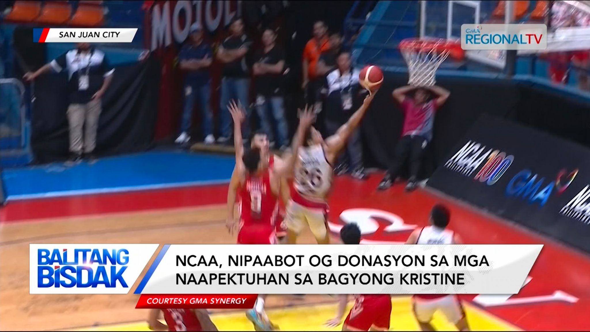 NCAA, nipaabot og donasyon sa mga naapektuhan sa Bagyong Kristine
