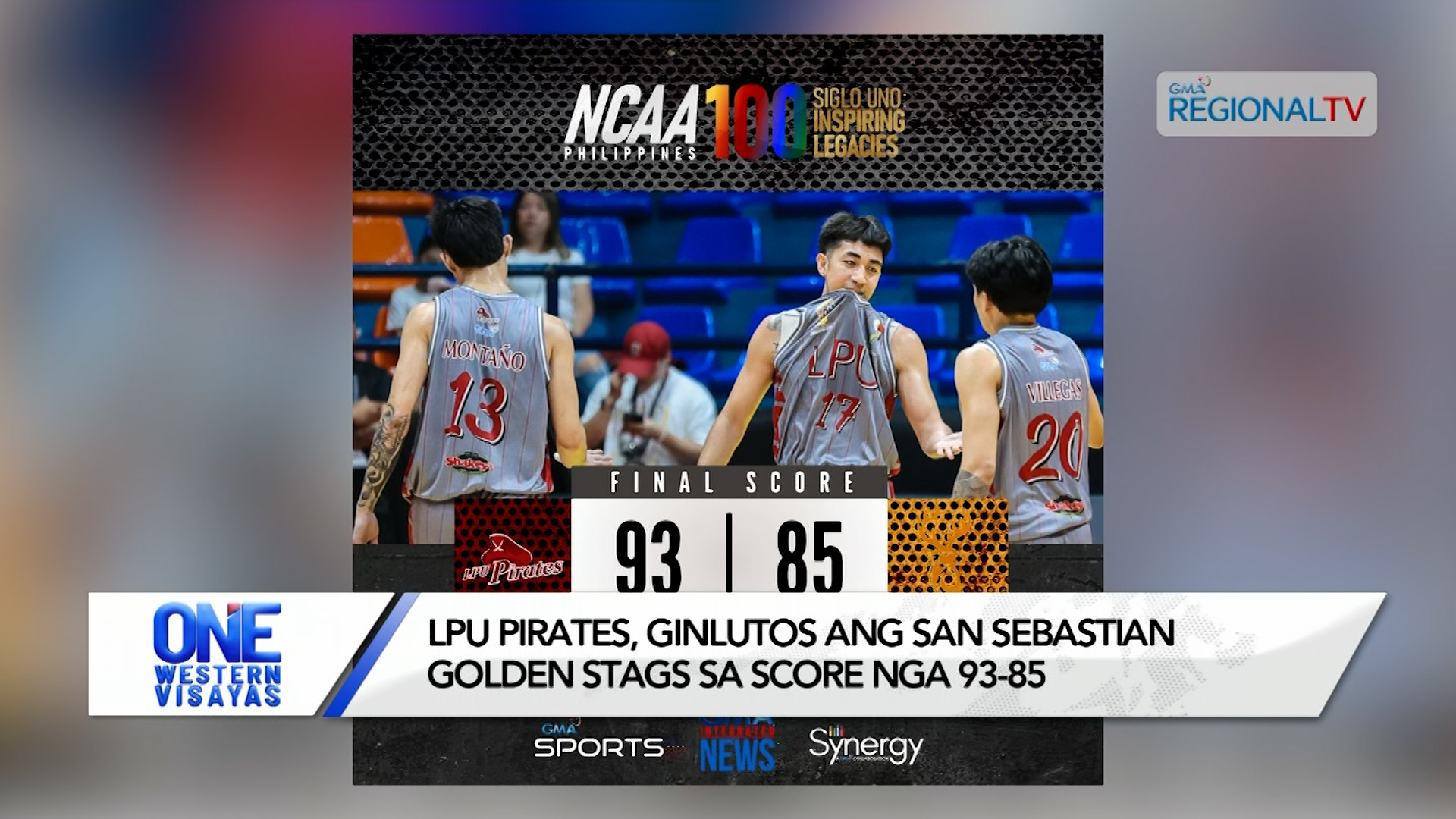 LPU Pirates, ginlutos ang San Sebastian Golden Stags sa score nga 9385