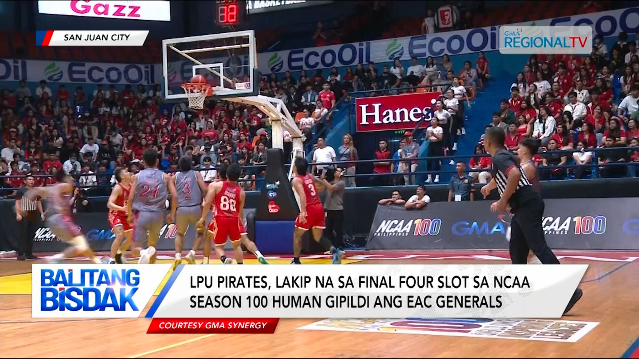 LPU Pirates, gipildi ang EAC Generals sa iskor nga 74-65