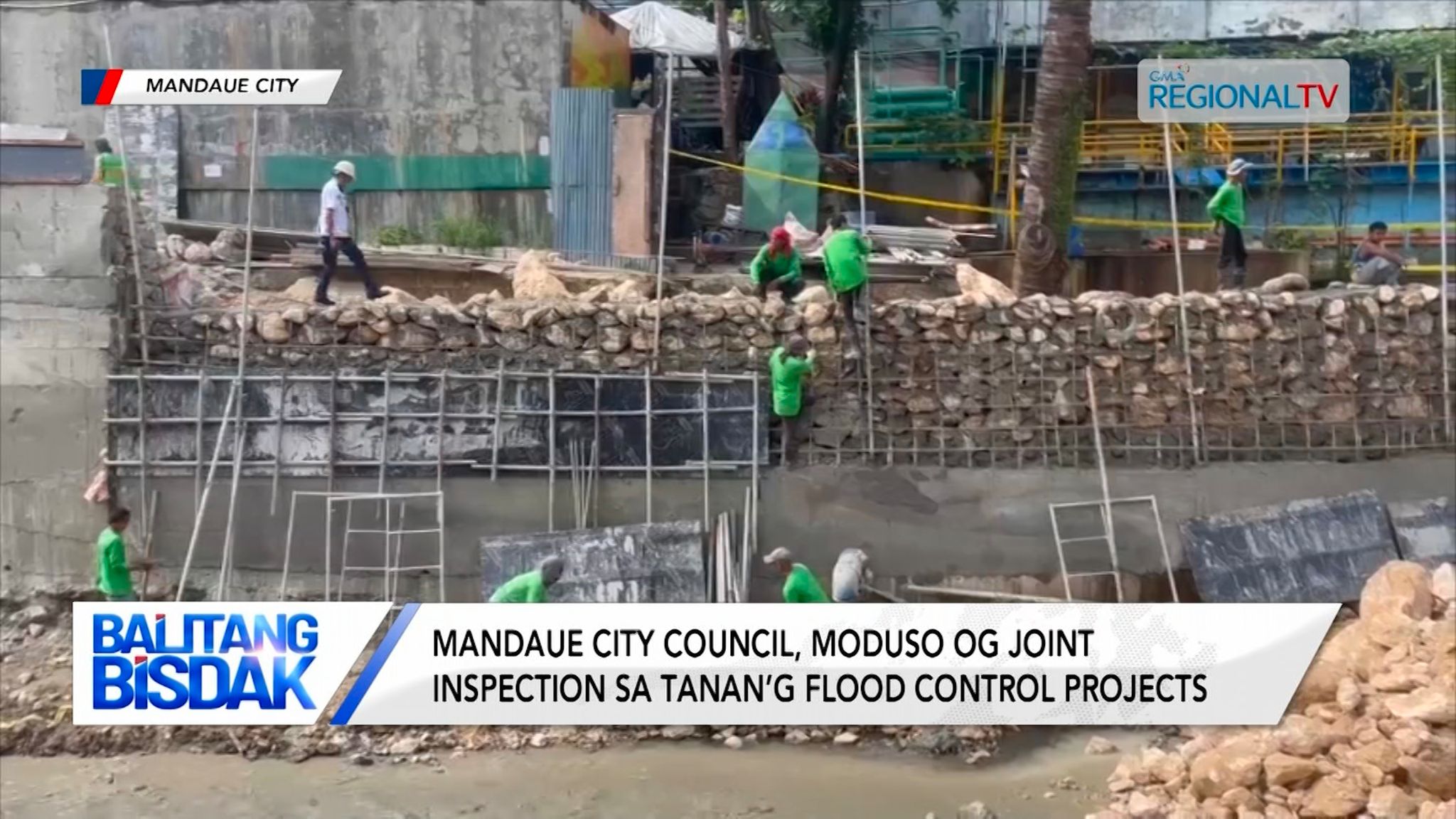 Nahugnong parte sa riprap sa Brgy. Maguikay, Mandaue City, mas gipatas-an
