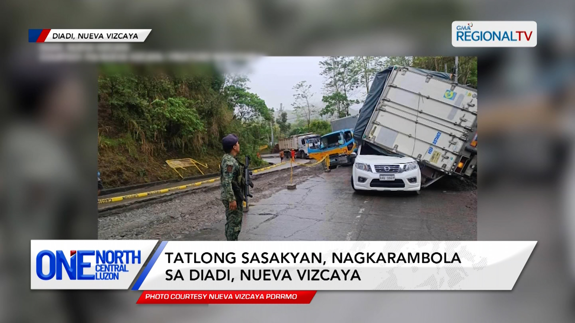 Tatlong sasakyan, nagkarambola sa Diadi, Nueva Vizcaya