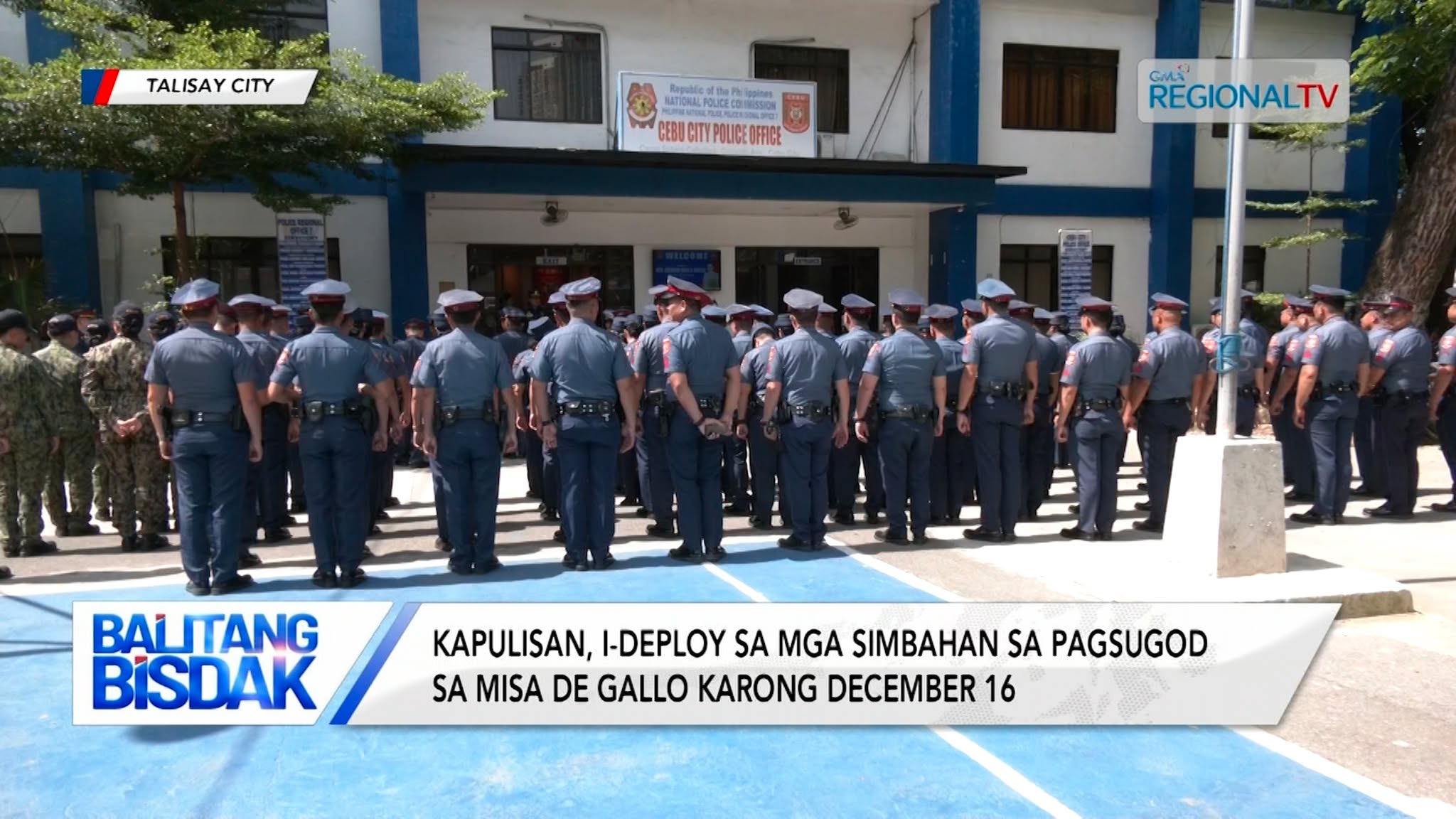 Kapulisan, i-deploy sa mga simbahan sa pagsugod sa misa de gallo karong December 16