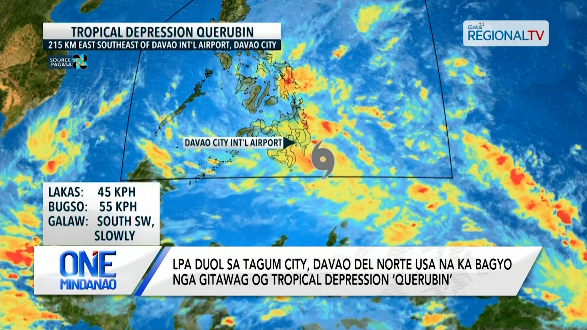LPA duol sa Tagum City, Davao del Norte usa na ka bagyo