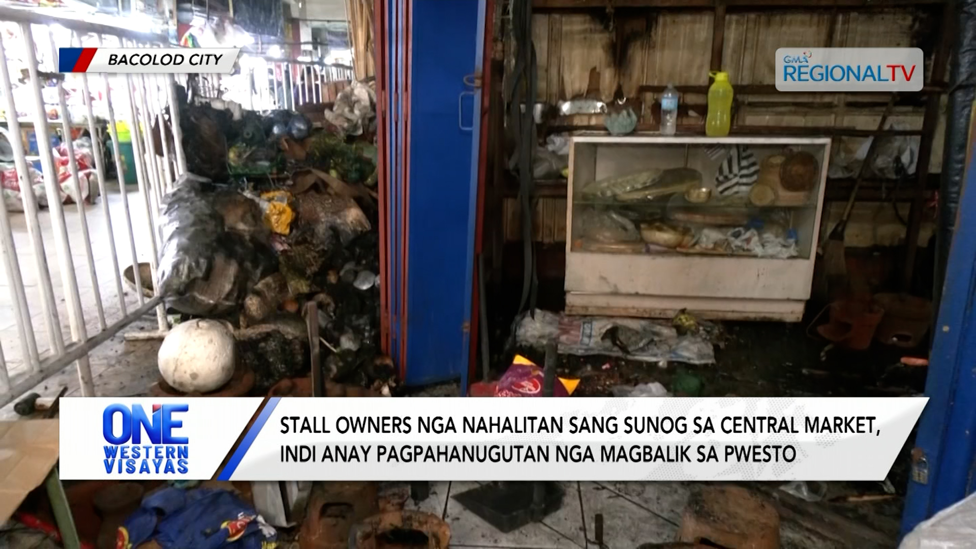 Stall owners nga nasunugan sa Central Market, indi pa makabalik sa pwesto