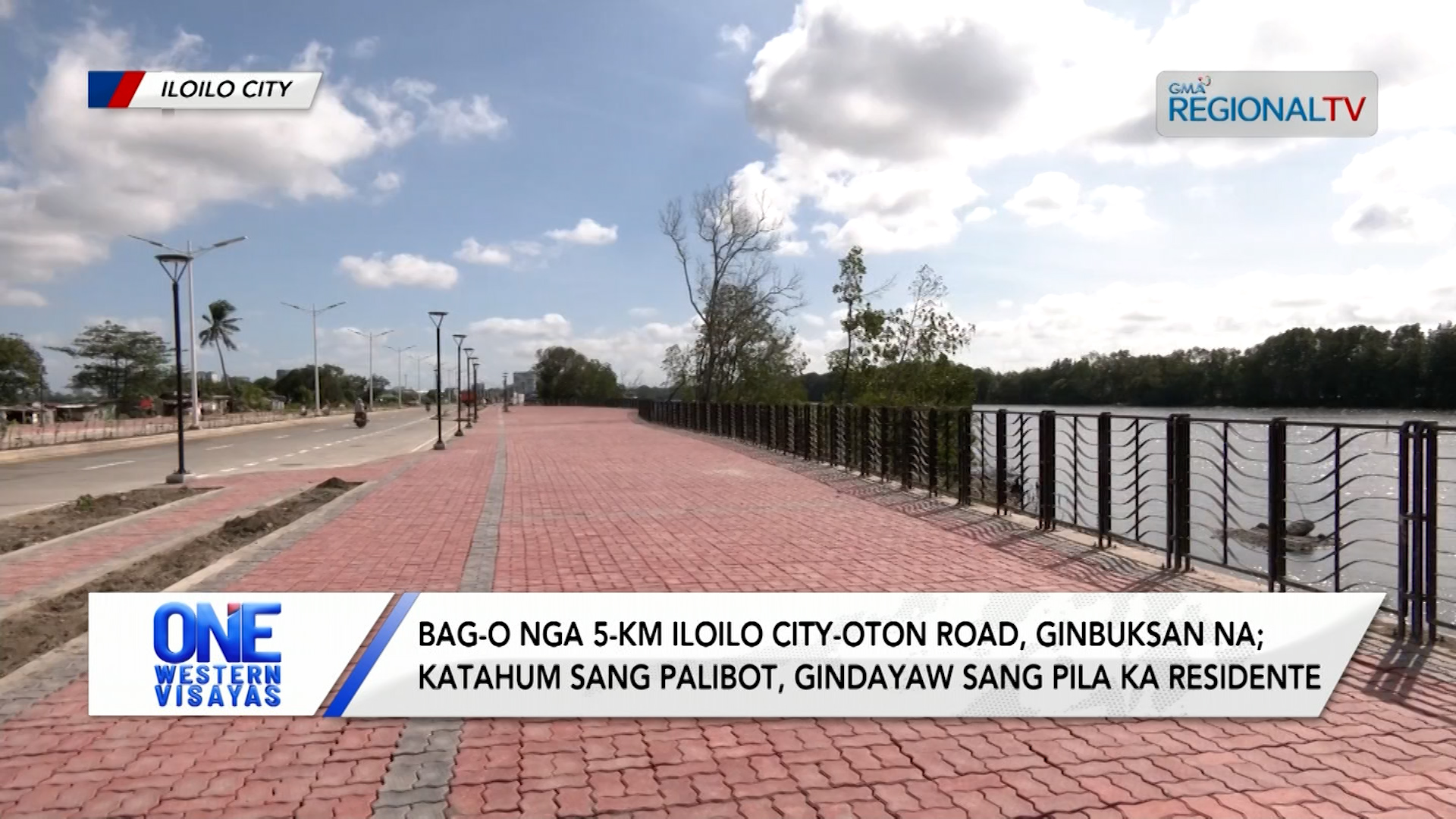 Iloilo River North Bank Road ukon Sunset Boulevard, ginbuksan na